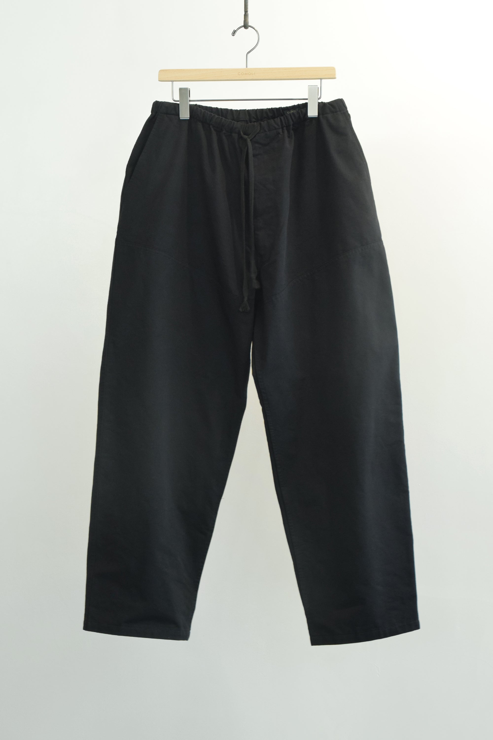 25SS COMOLI ポストワークツイルパンツ BLACK 4 COMOLI 