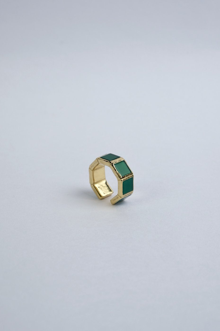 R.ALAGAN/TILE RING (グリーンオニキス) R.ALAGAN/TILE RING