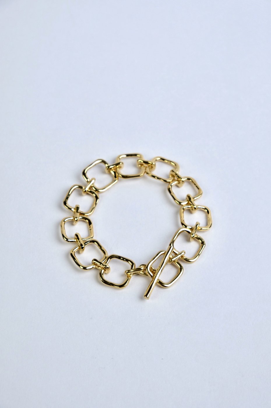 8mm Gold-Tone Stainless Steel Curb Chain Bracelet