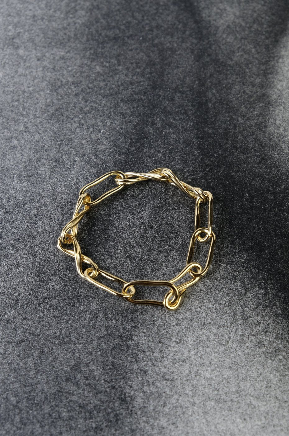 8mm Gold-Tone Stainless Steel Curb Chain Bracelet
