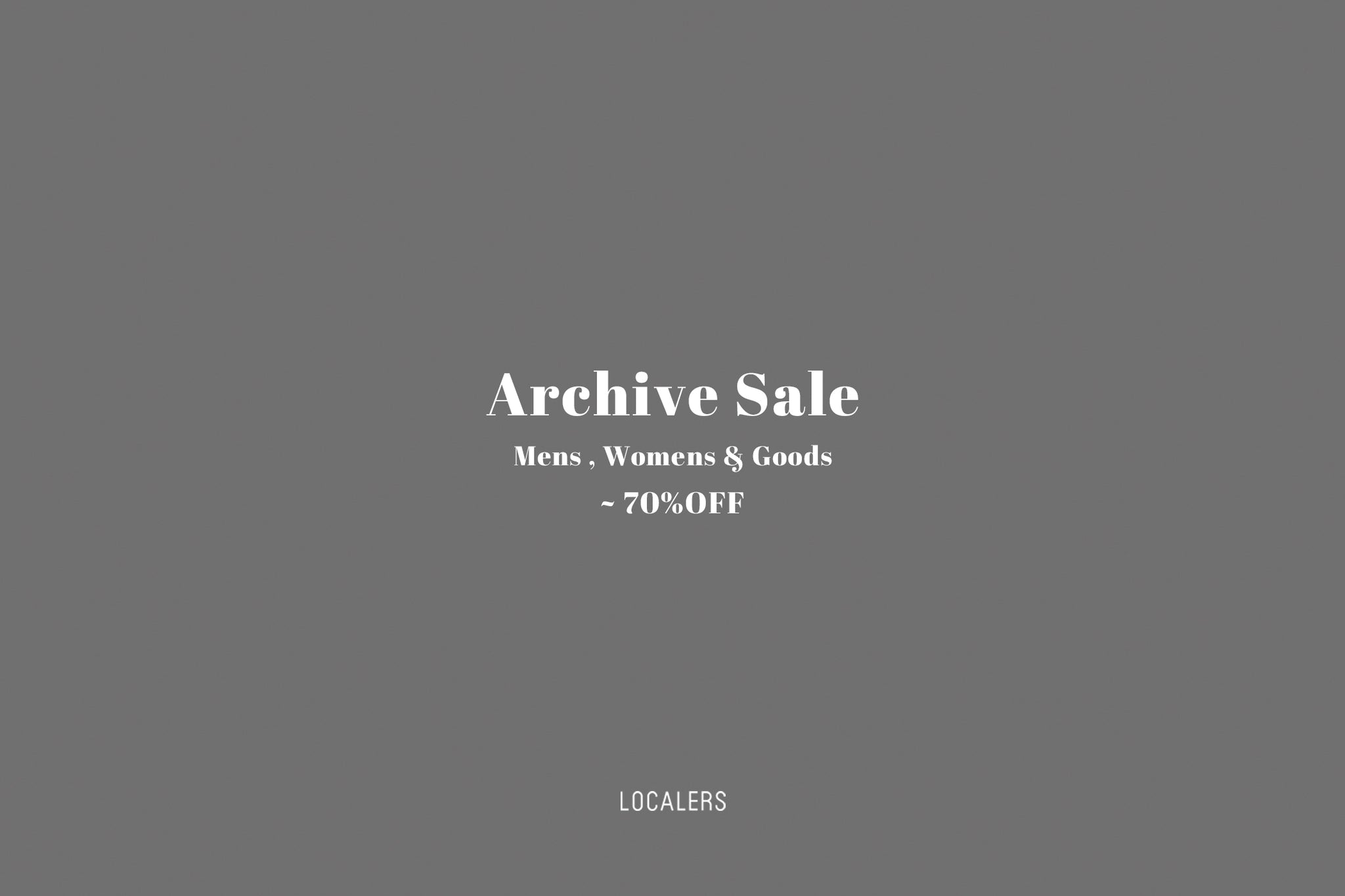 "Archive Sale" Information