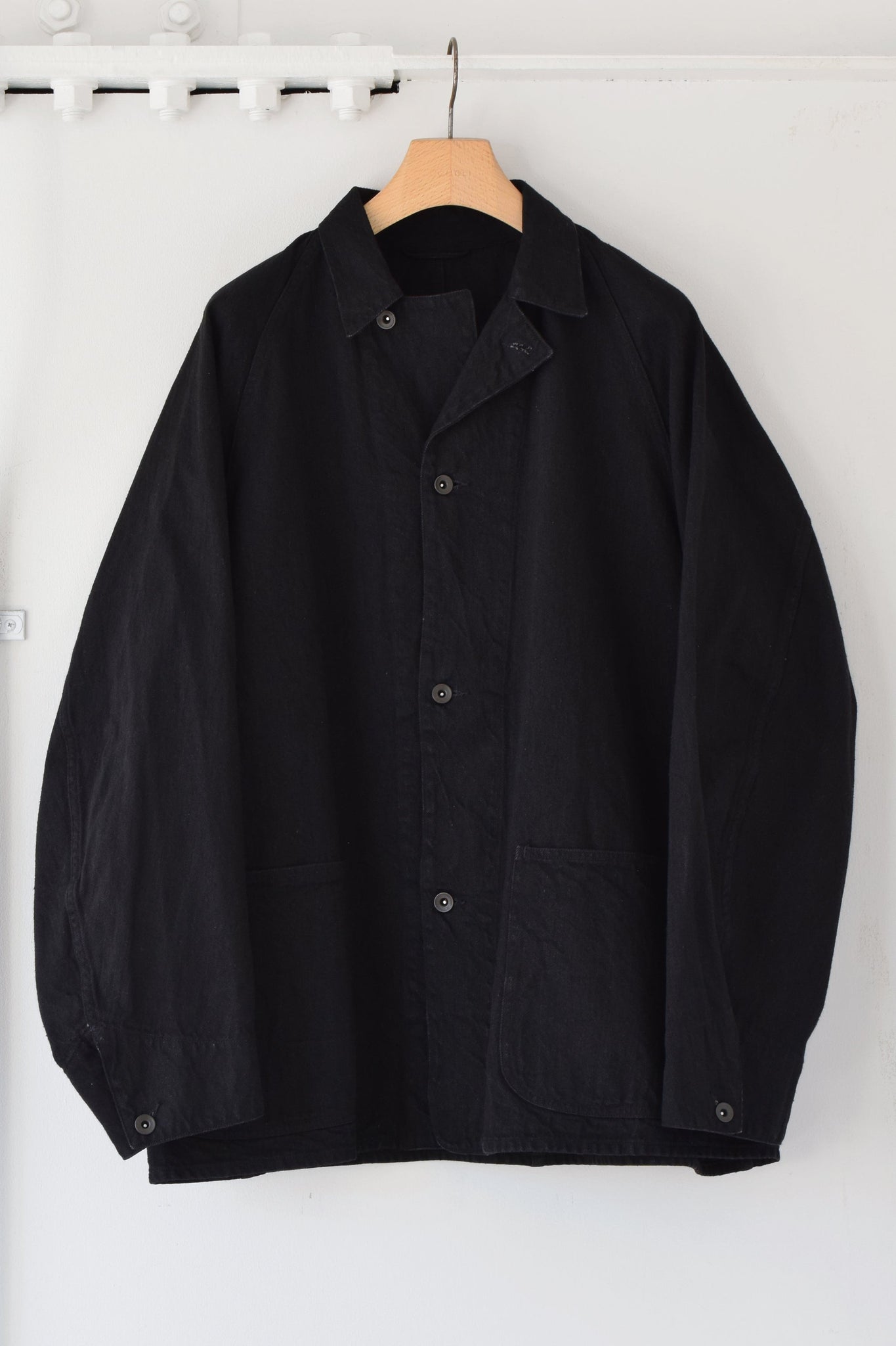COMOLI "Denim Work Jacket / BLACK"