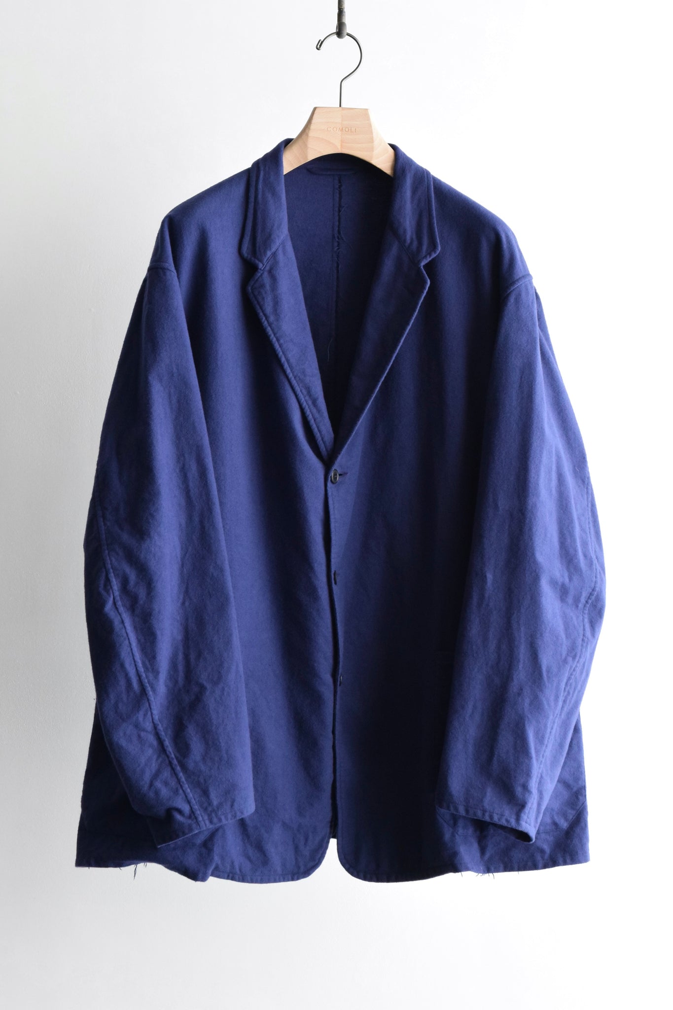 COMOLI "Cotton Flannel Jacket/ROYAL BLUE"