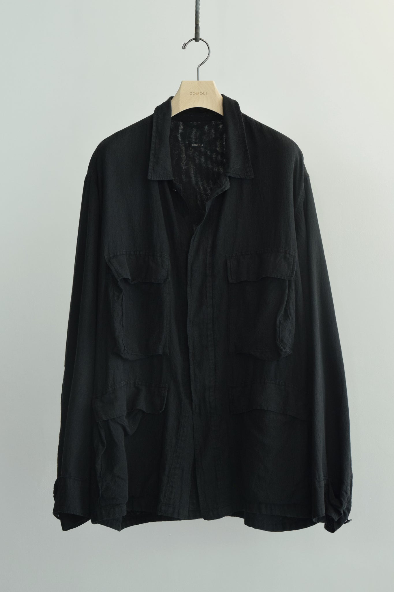 COMOLI シルクコットンB.D.Uジャケット サイズ2 FADE BLACK COMOLI 