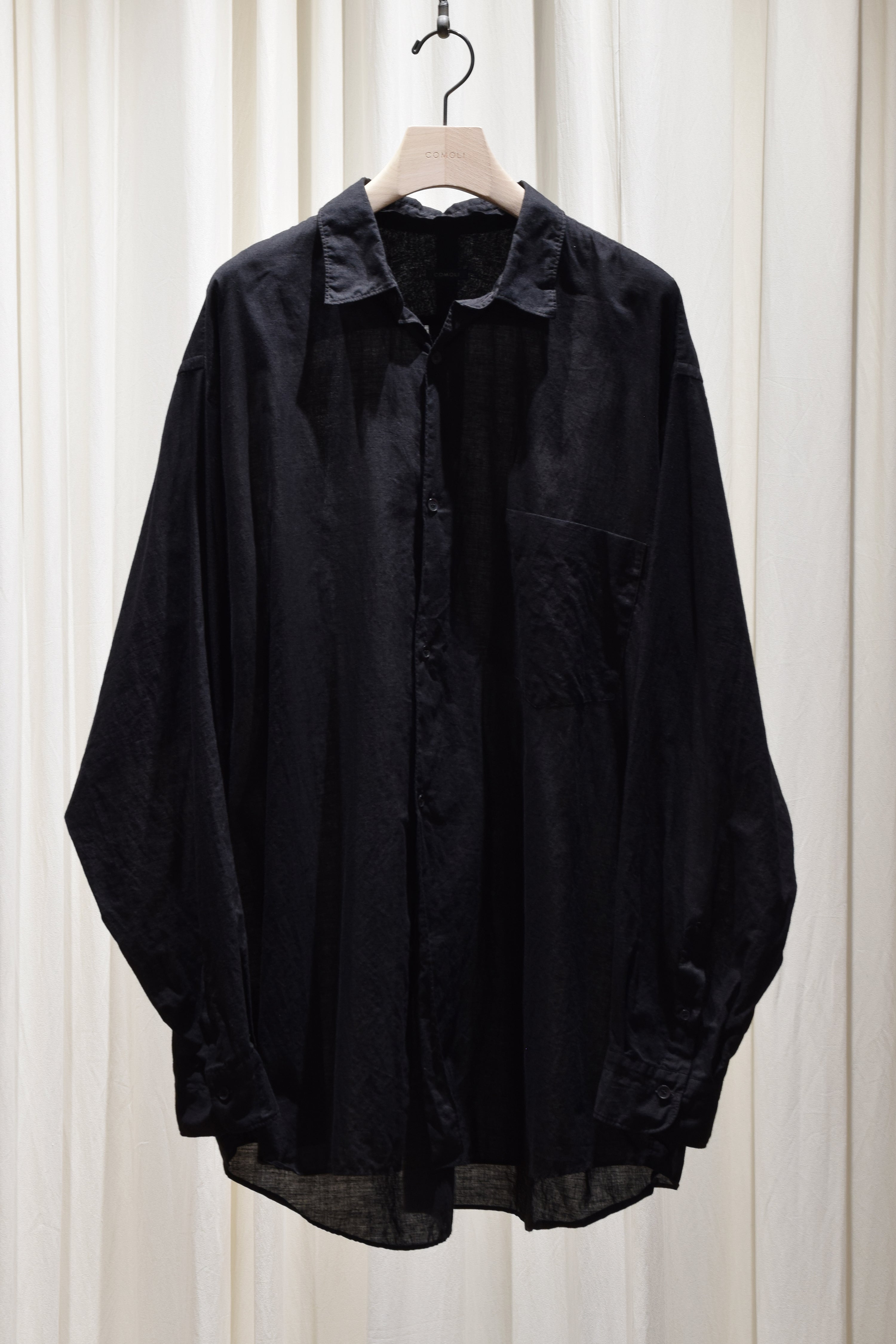 kkrさん専用 comoli ヴィスコースリネンジャケット navy - メルカリ