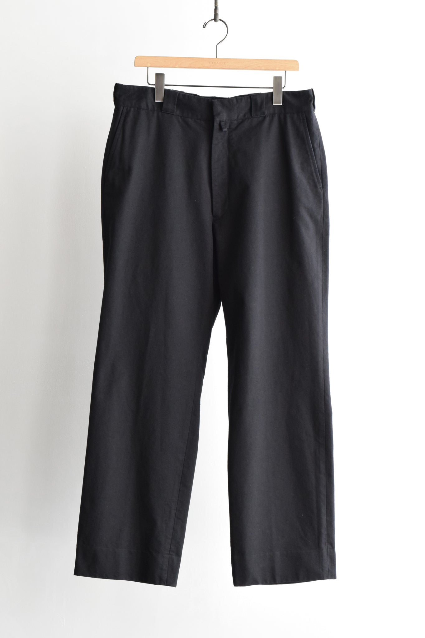 COMOLI "Postwork Twill Pants / BLACK"