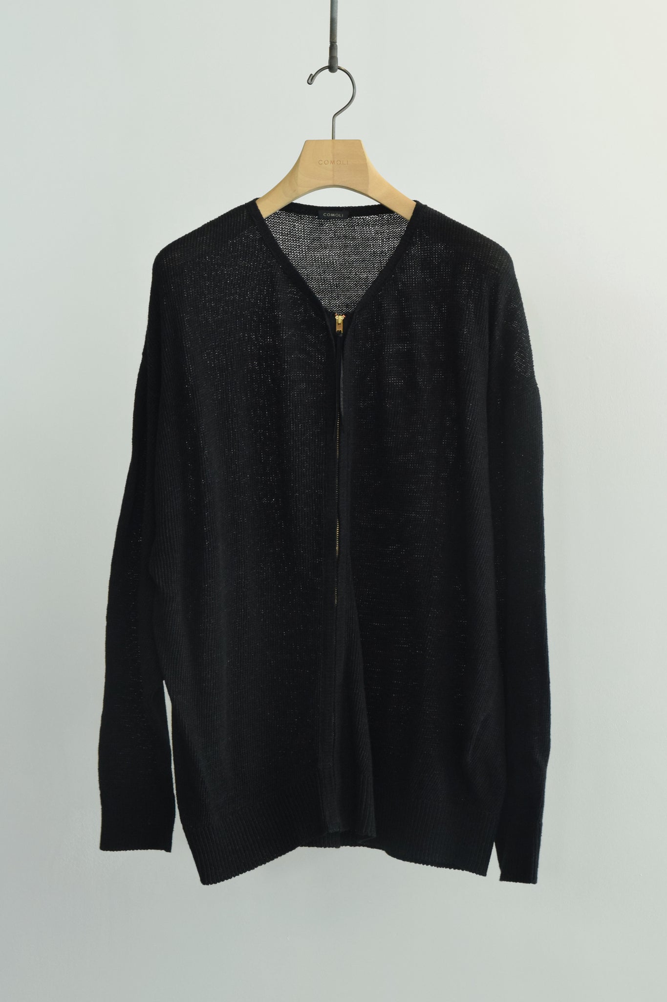 （値下げ）COMOLI 8Gジップカーディガン 26SS size3 COMOLI 