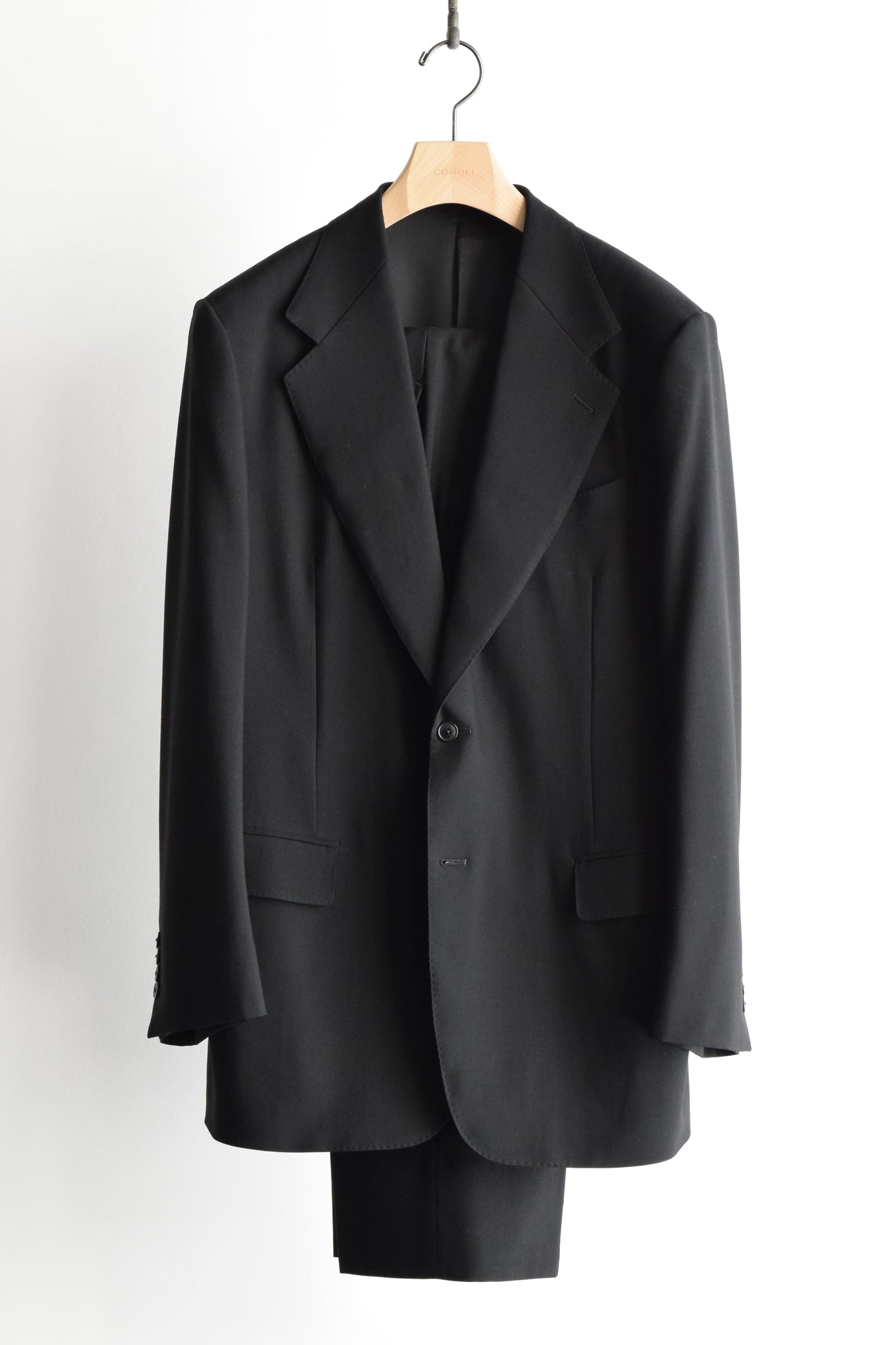 COMOLI "Cotton Flannel Jacket/Black"