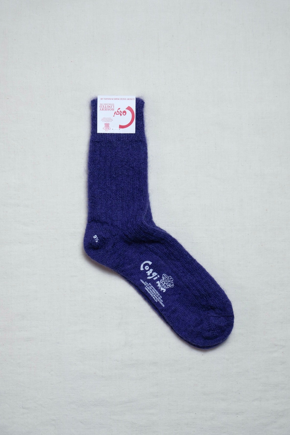 Corgi "PLAIN MOHAIR SOCKS / PURPLE"