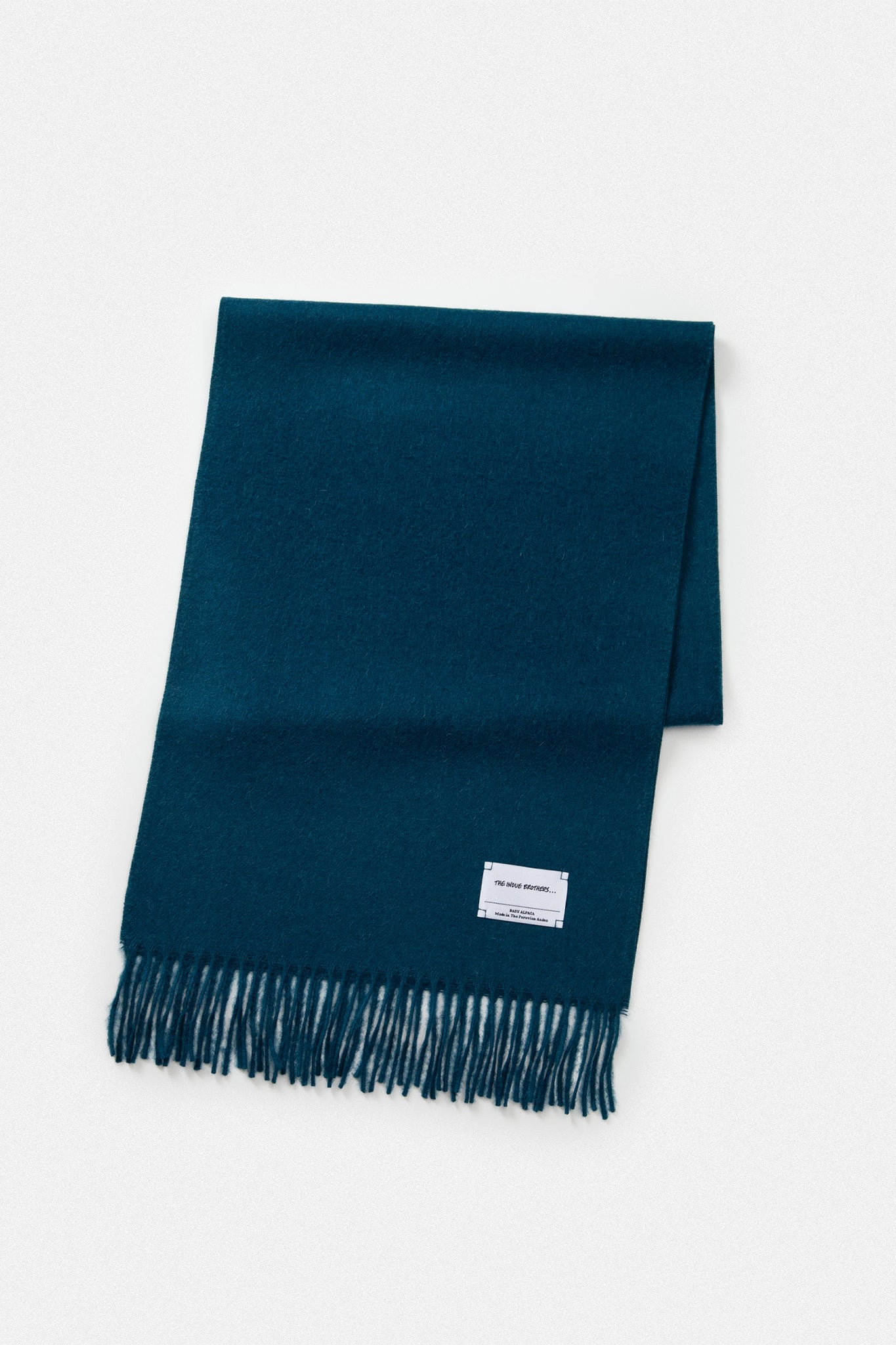 THE INOUE BROTHERS..."BRUSHED SCARF / TEAL"