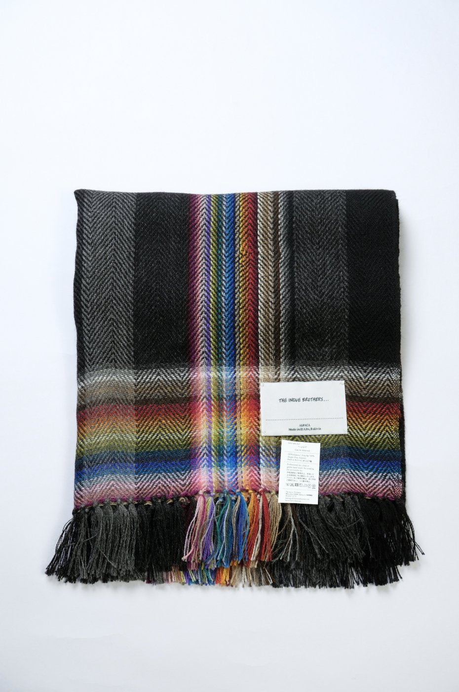THE INOUE BROTHERS... "Multi Colored Scarf / BLACK"