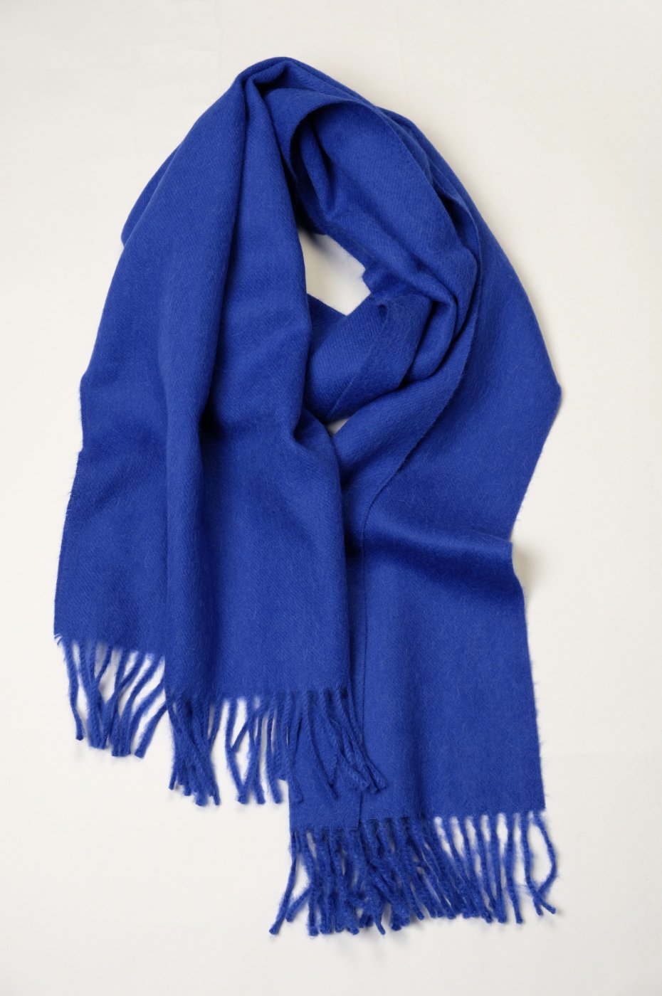 THE INOUE BROTHERS... THE INOUE BROTHERS-BRUSHED SCARF-ELECTRIC BLUE