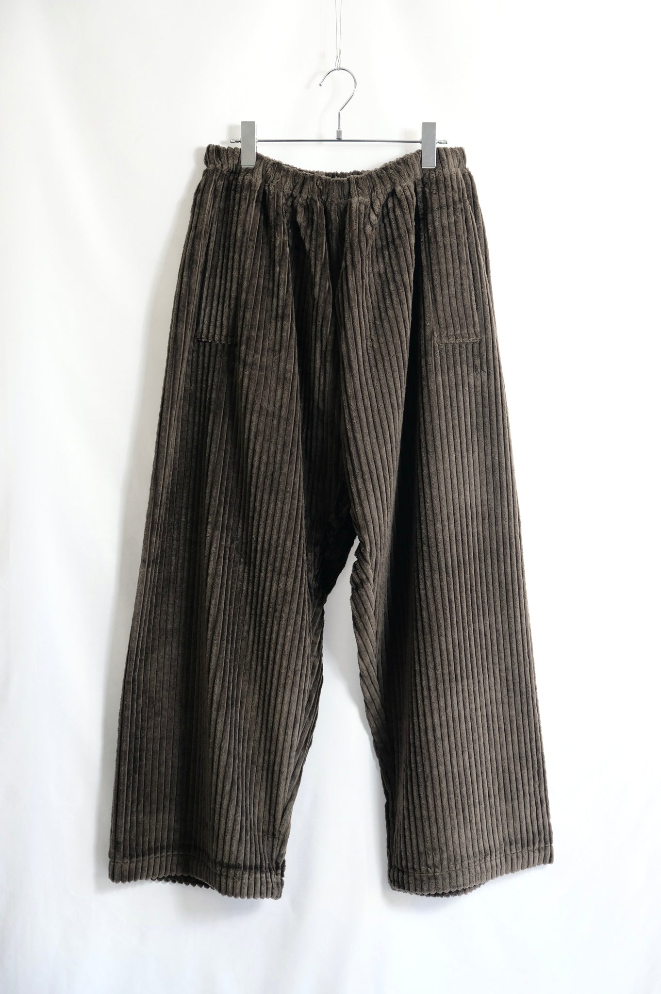 Gabriela Coll Garments "NO.287 CORDUROY FLAP POCKET TROUSERS(MEN'S) / BROWN"