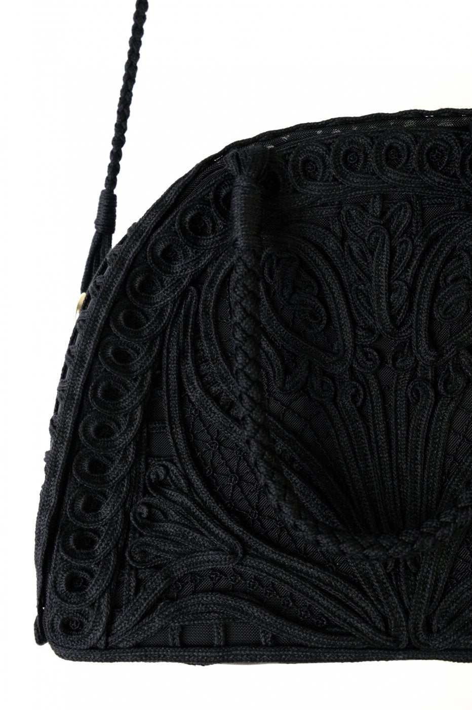 バッグ Cording Embroidery Demi Lune Handbag Mame Kurogouchi 