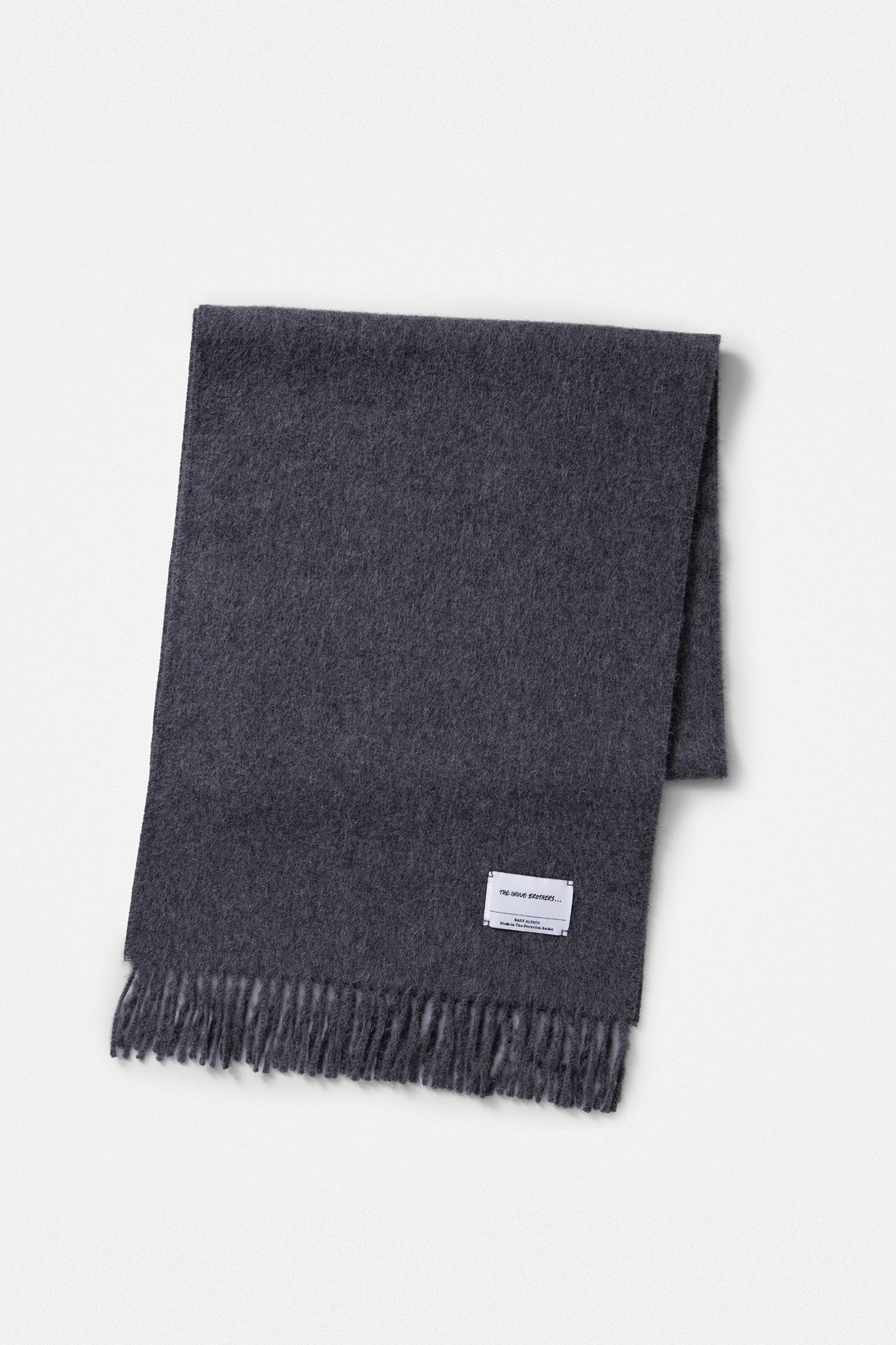 THE INOUE BROTHERS..."BRUSHED SCARF / GRAY"