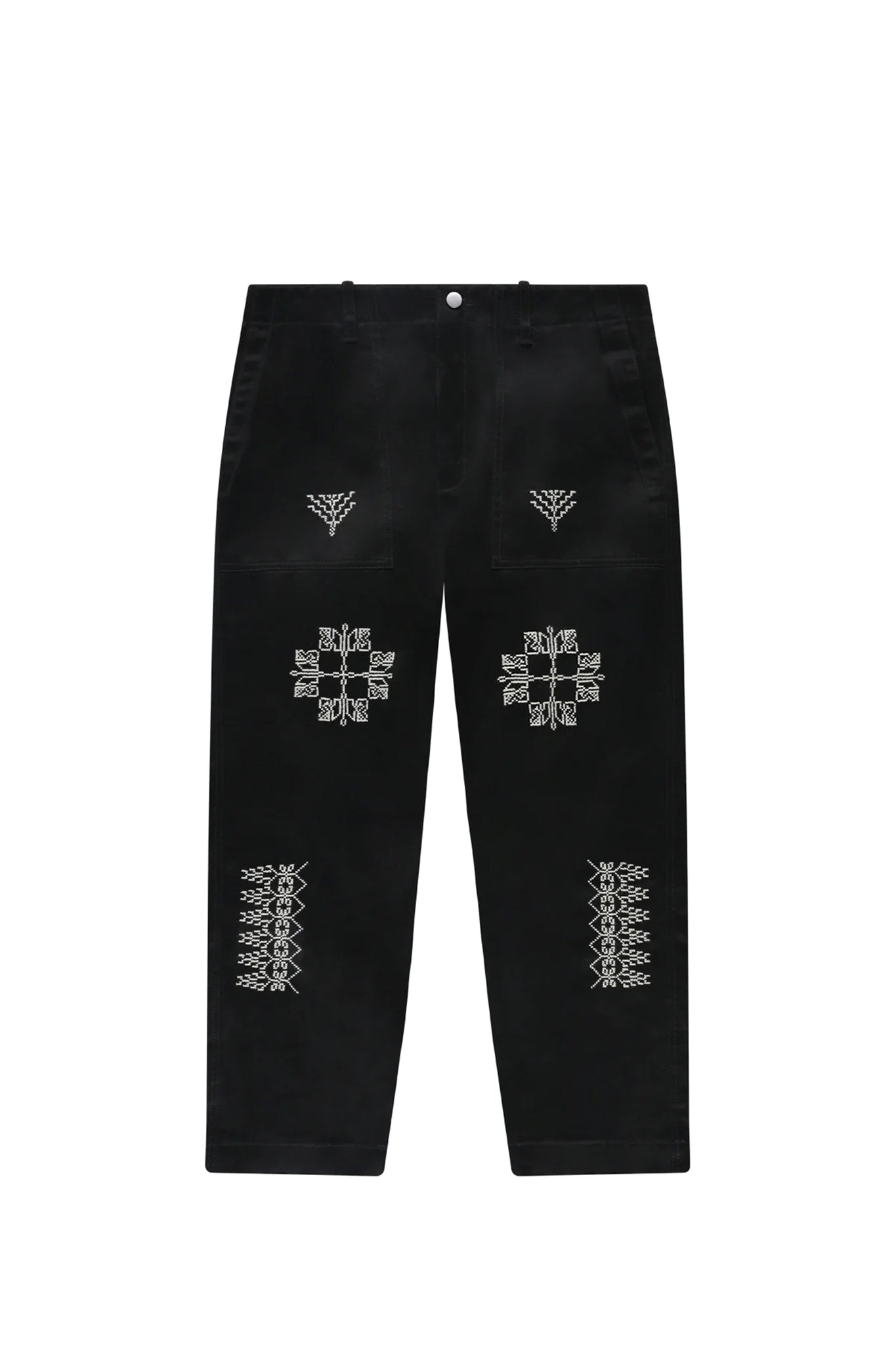 ADISH "Mahlut Worker Cotton Chino Pants / BLACK"