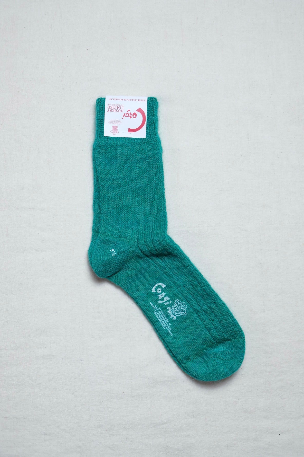 Corgi "PLAIN MOHAIR SOCKS / GREEN"