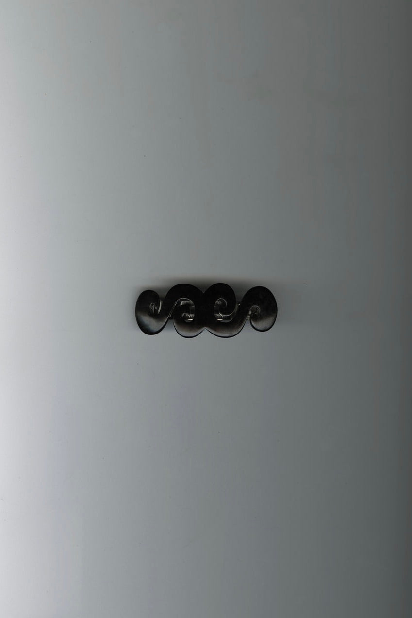 MERRMA "SPIRAL BARRETTE / BLACK"