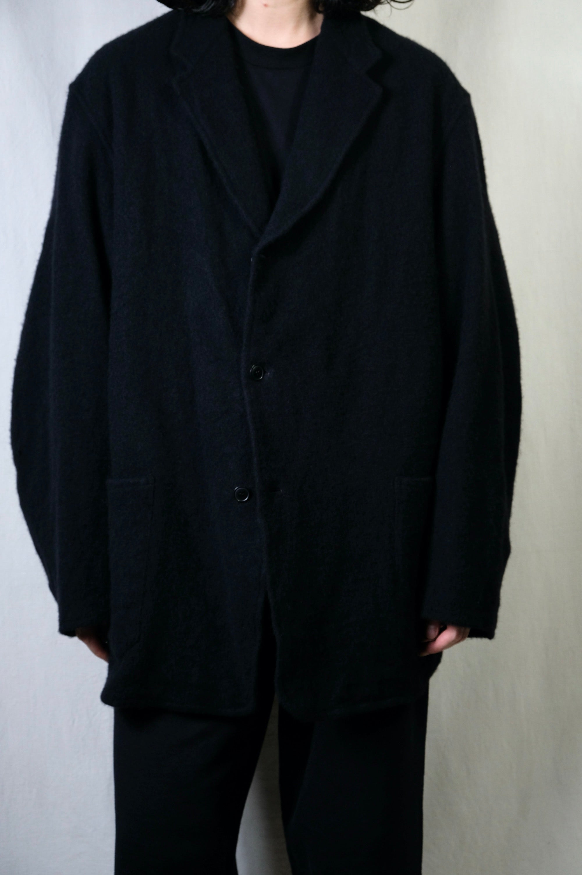 comoli 24aw 縮絨ウールジャケット サイズ3 24AW COMOLI 縮絨ウール ジップショートジャケット COMOLI 縮絨ウール