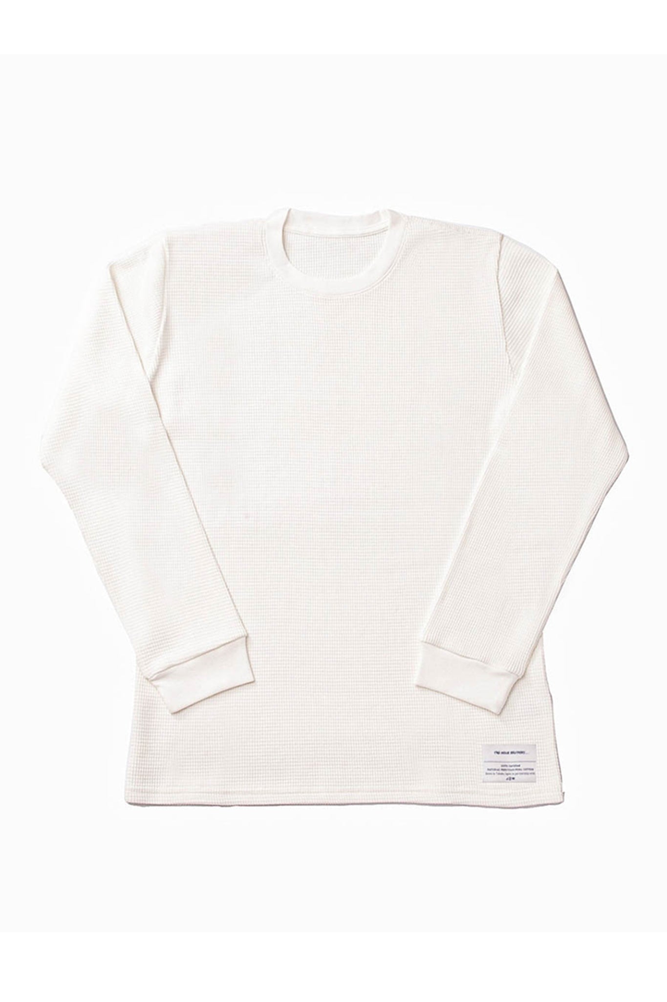 THE INOUE BROTHERS... "BASIC WAFFLE CREW NECK / NATURAL PIMA COTTON PROJECT"