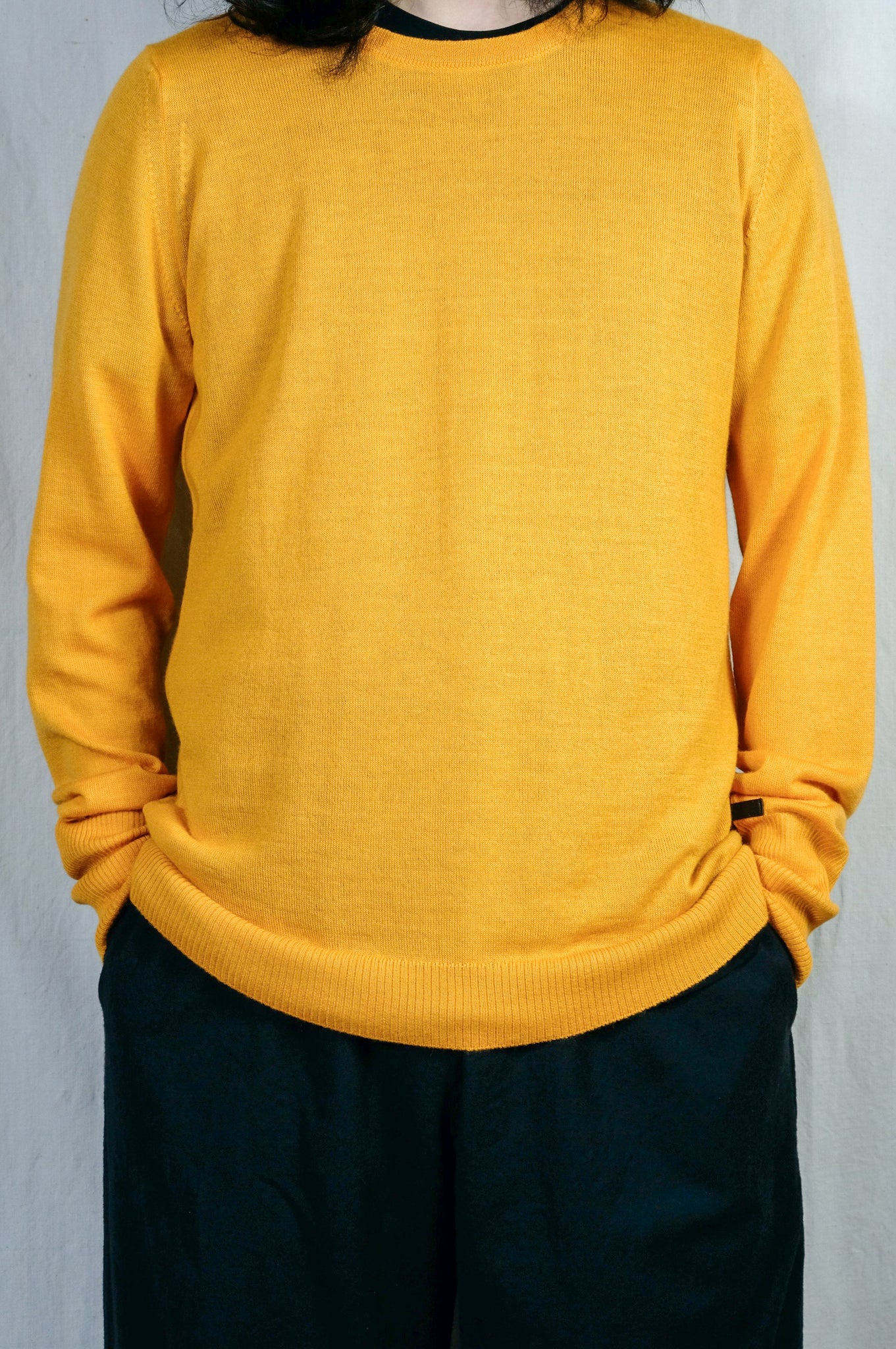 [40%OFF] THE INOUE BROTHERS... "HIGH GAUGE CREW NECK PULLOVER / YELLOW"