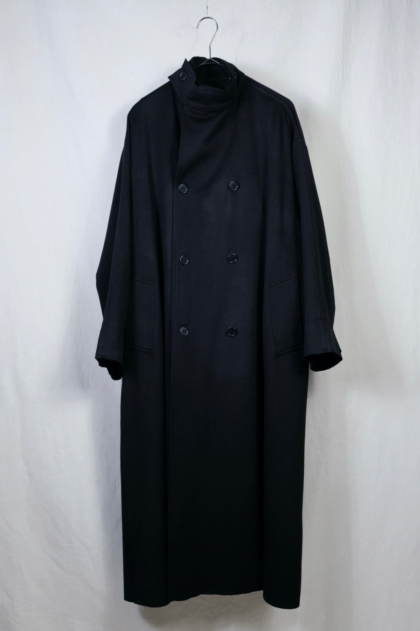 Gabriela Coll Garments "NO.65 LORO PIANA WOOL OVERSIZED COAT / BLACK"