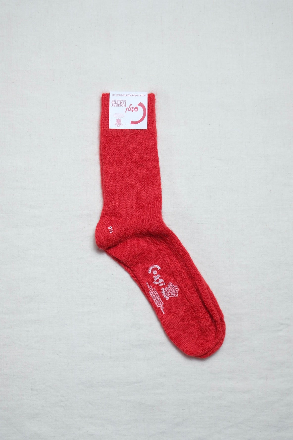 Corgi "PLAIN MOHAIR SOCKS / RED"