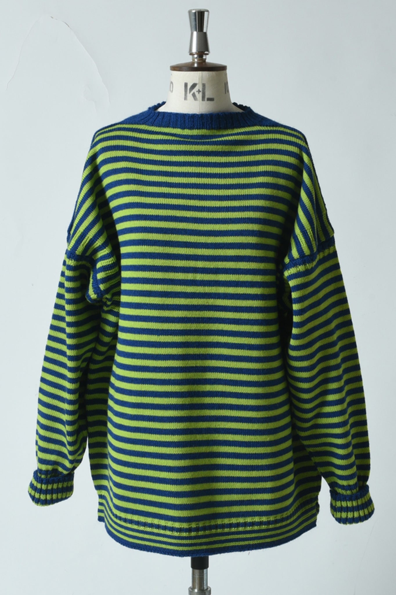 LE TRICOTEUR "TRADITIONAL GUERNSEY SWEATER / NITRO GREEN×CORVETTE"