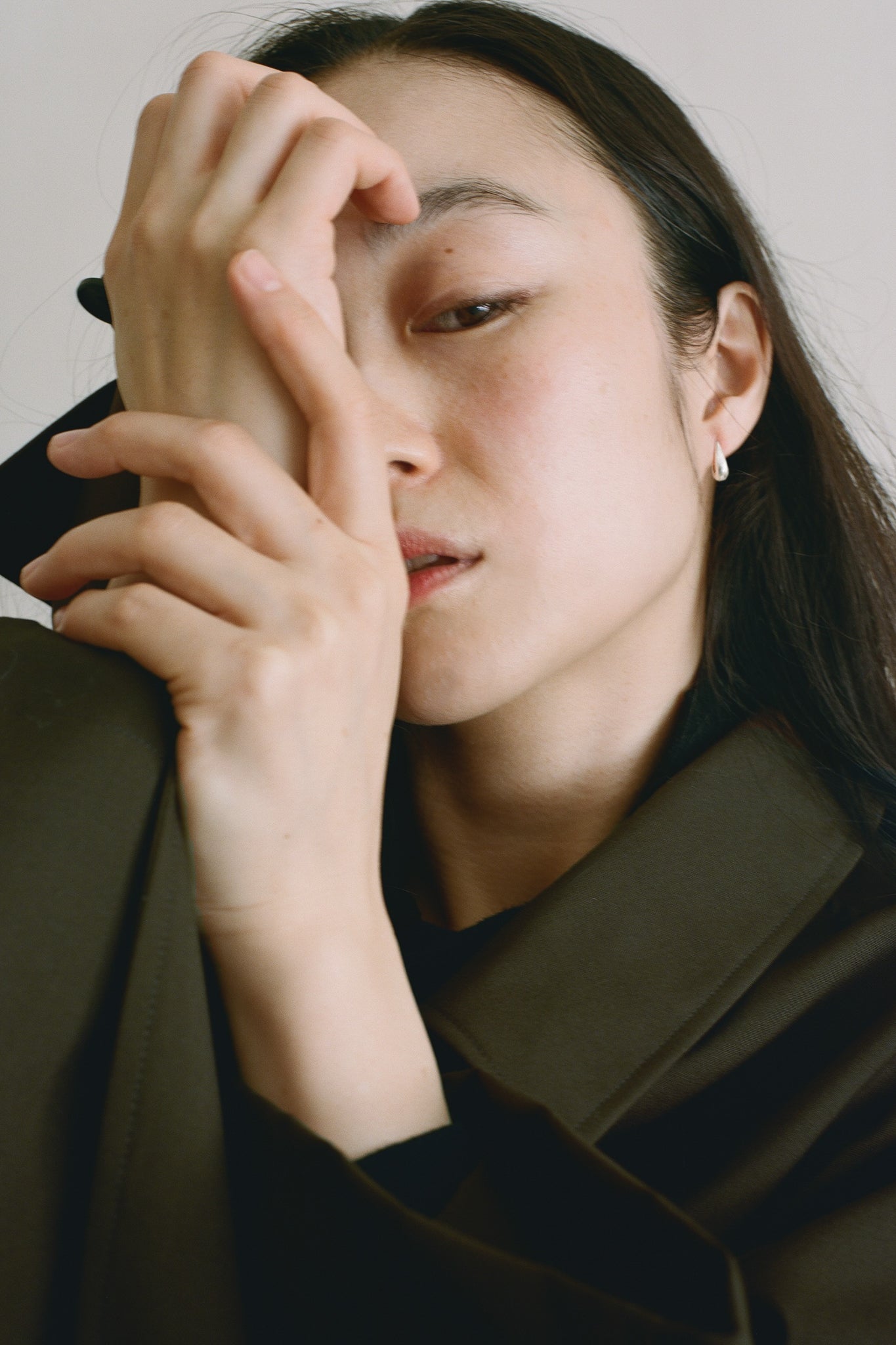 R.ALAGAN "TINY THIN HOOPS/SILVER"