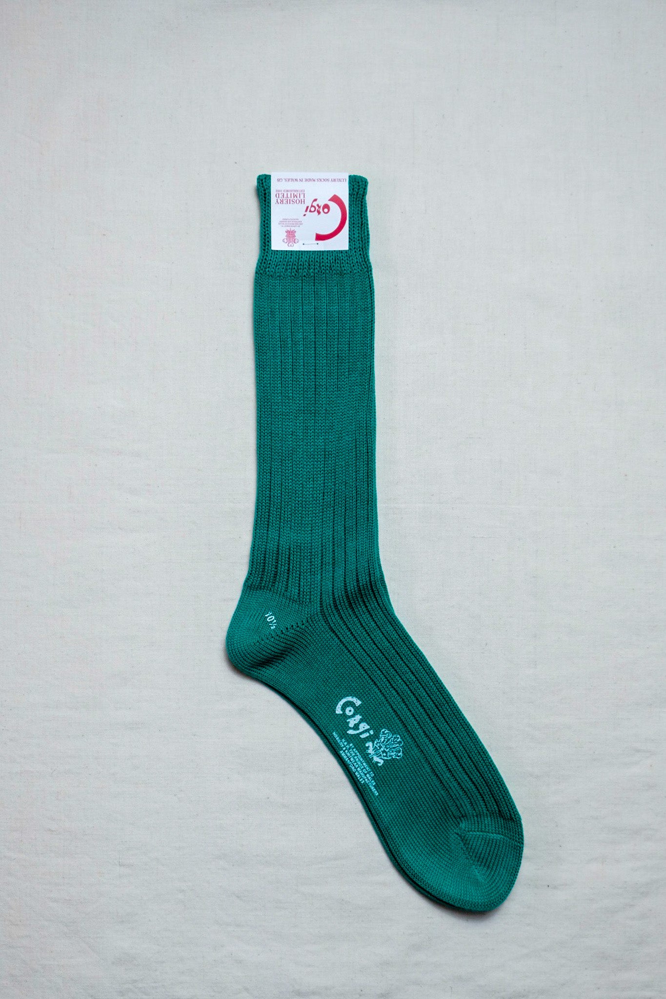 Corgi "MERCERIZED COTTON SOCKS / GREEN"