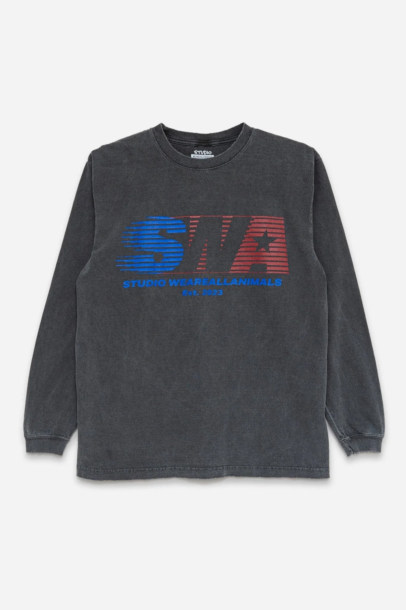 STUDIO WEAREALLANIMALS "FAST LOGO  L/S T-SHIRT"