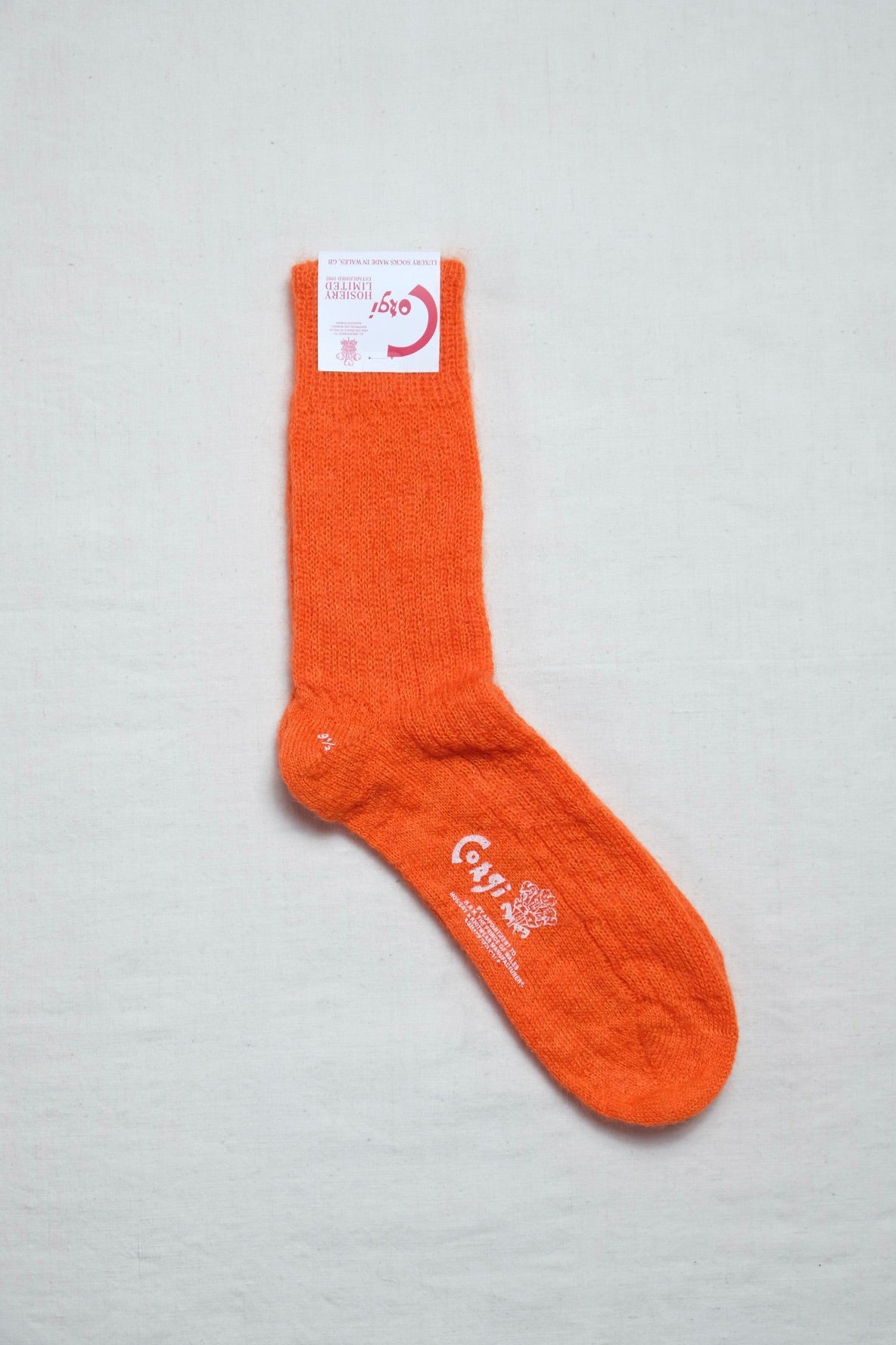 Corgi "PLAIN MOHAIR SOCKS / ORANGE"