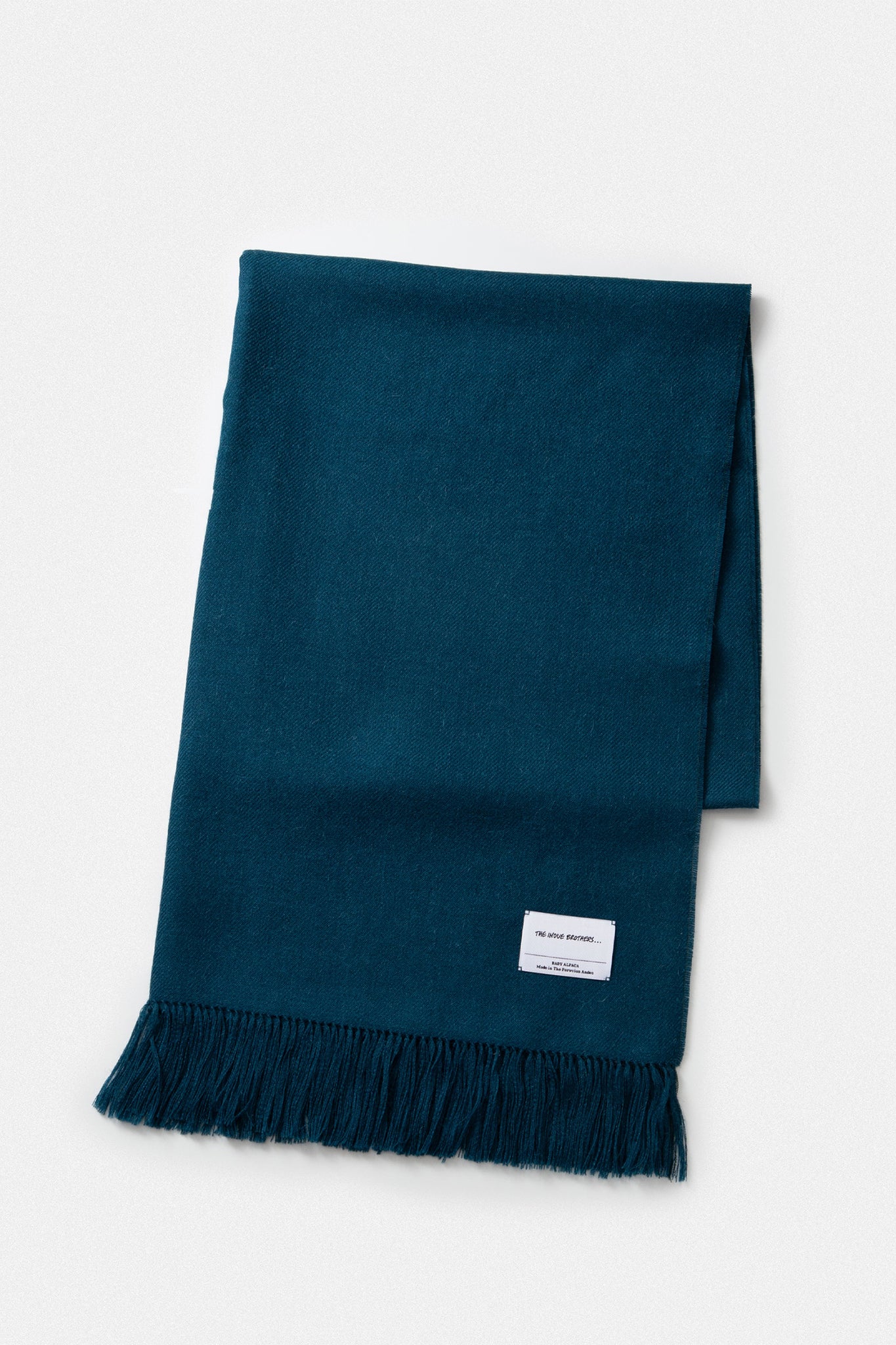 THE INOUE BROTHERS... "NON BRUSHED LARGE STOLE / TEAL"