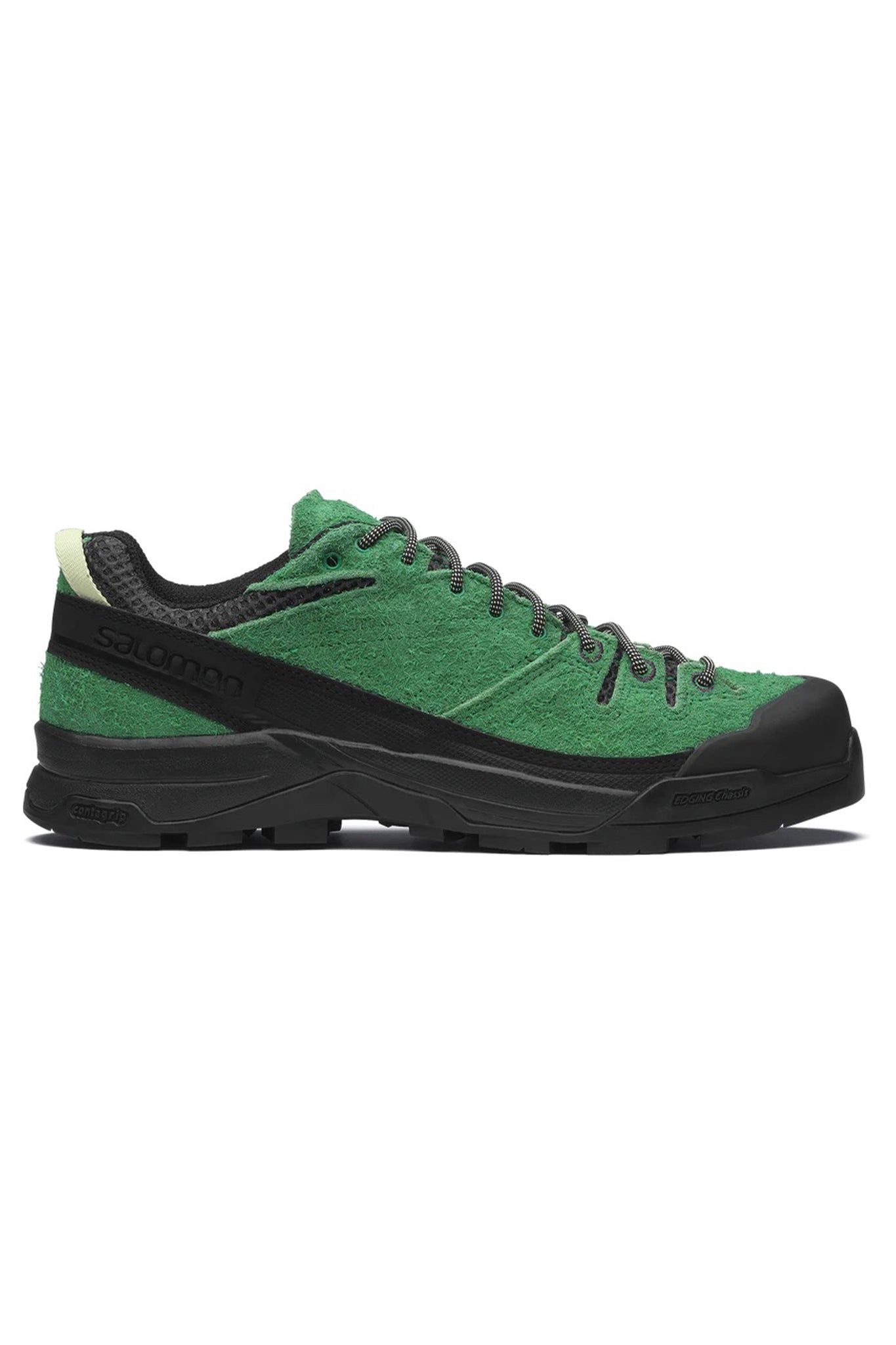 SALOMON "X-ALP SUEDE (Black / Parakeet / Patina Green)"
