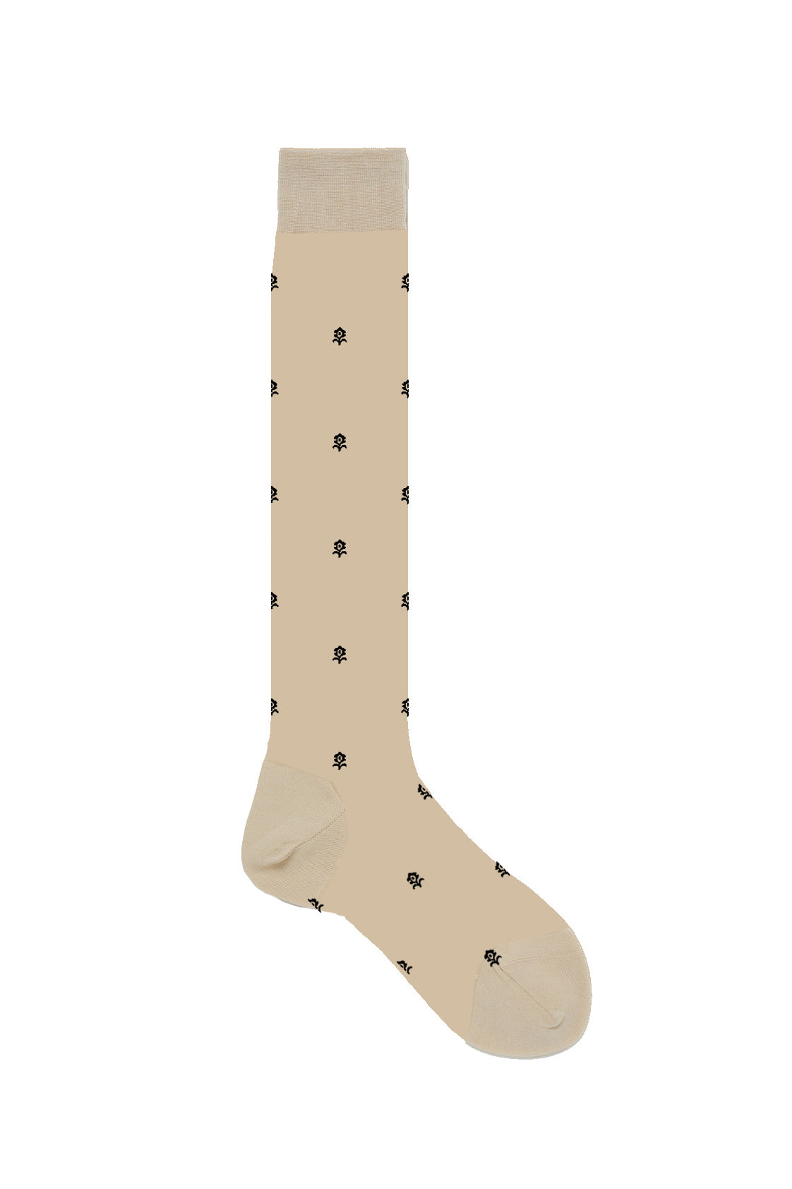 babaco "SMALL FLOWER STOCKING BEIGE"