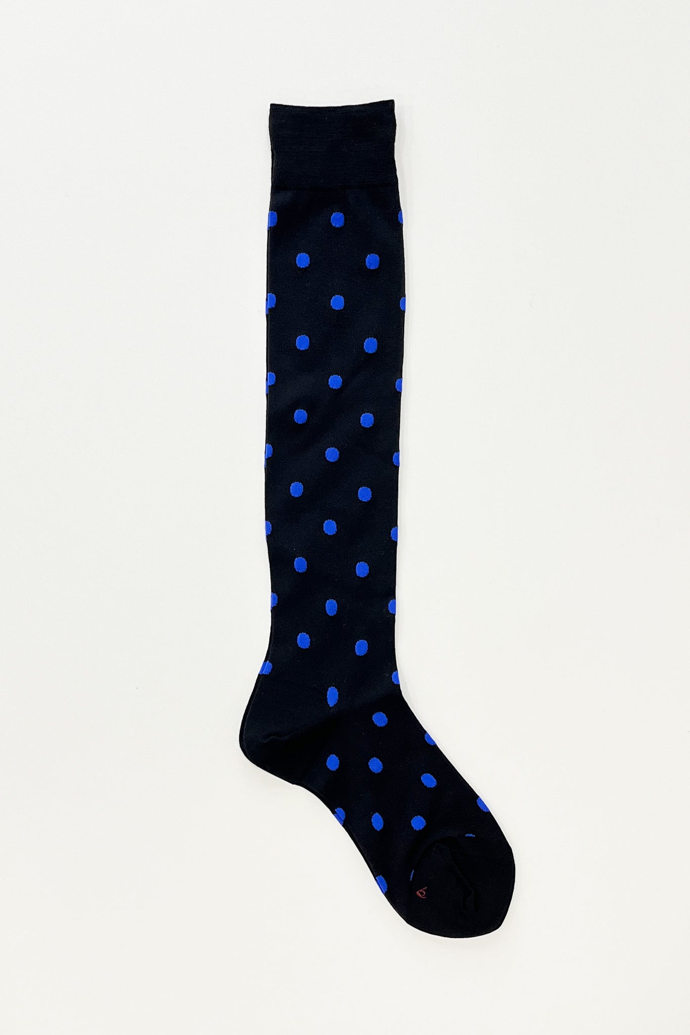 babaco "SHEER DOT STOCKING / BLACK×ROYAL BLUE"