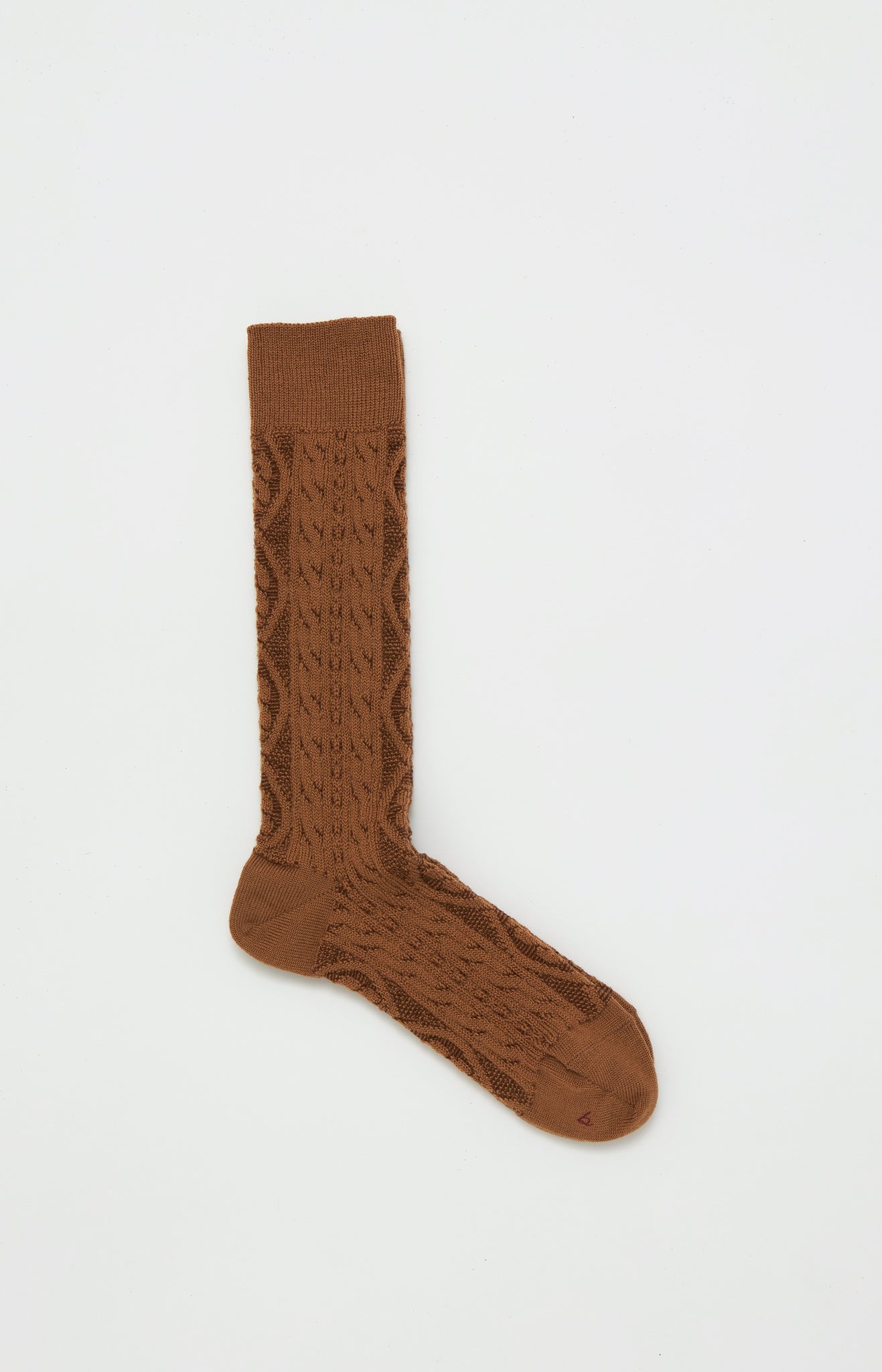 babaco "CABLE SOCKS (BROWN)"
