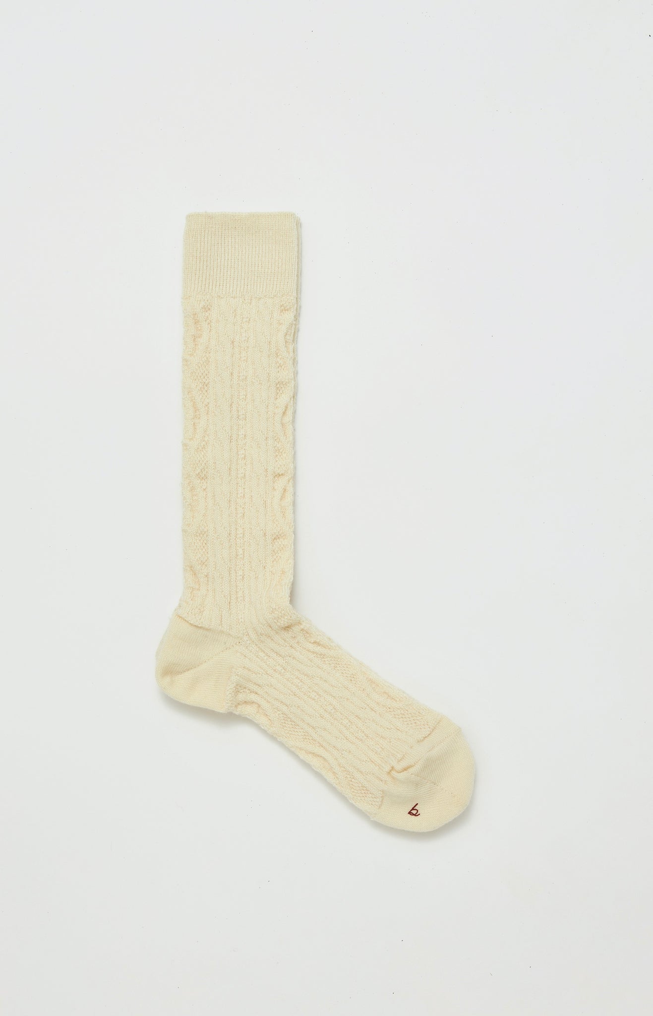 babaco "CABLE SOCKS (IVORY)"