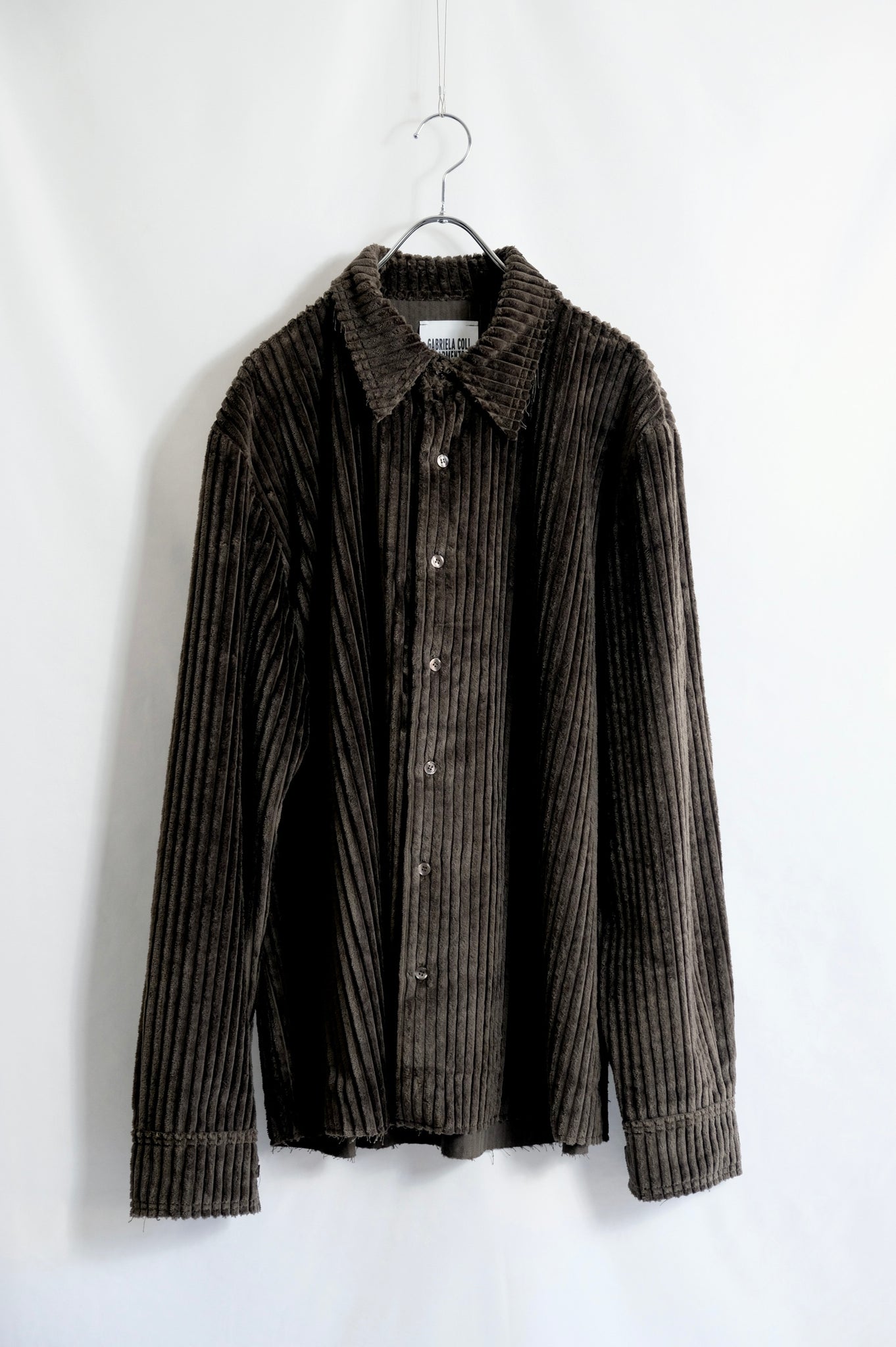 GABRIELA COLL GARMENTS "NO.197 CORDUROY SHIRT(MEN'S) / BROWN"