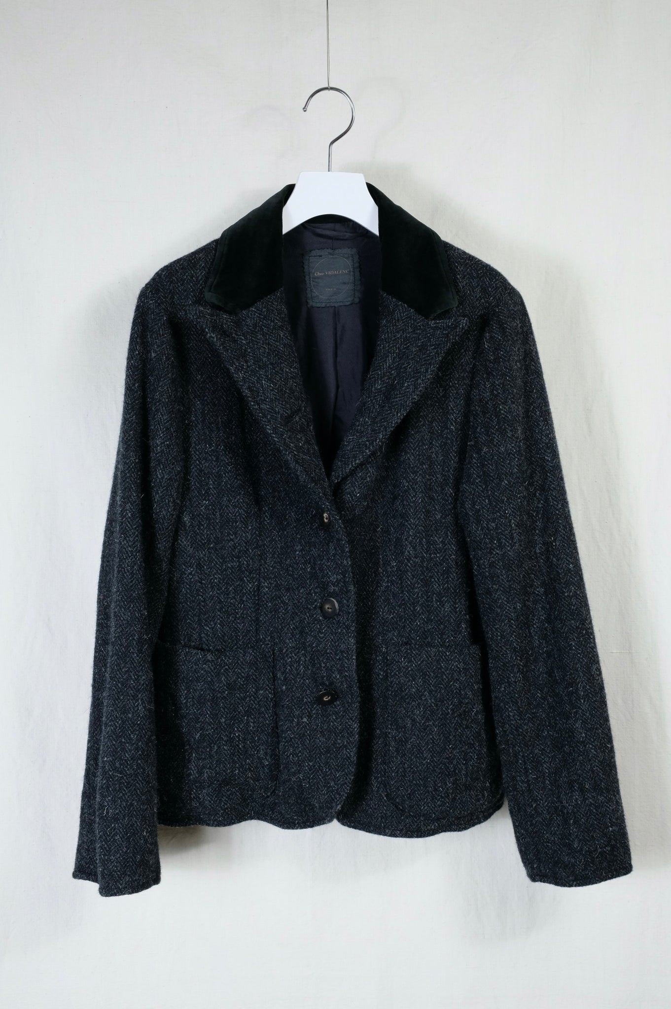 Chez VIDALENC "Jacket Charlie SFL / Harris tweed /Kol "