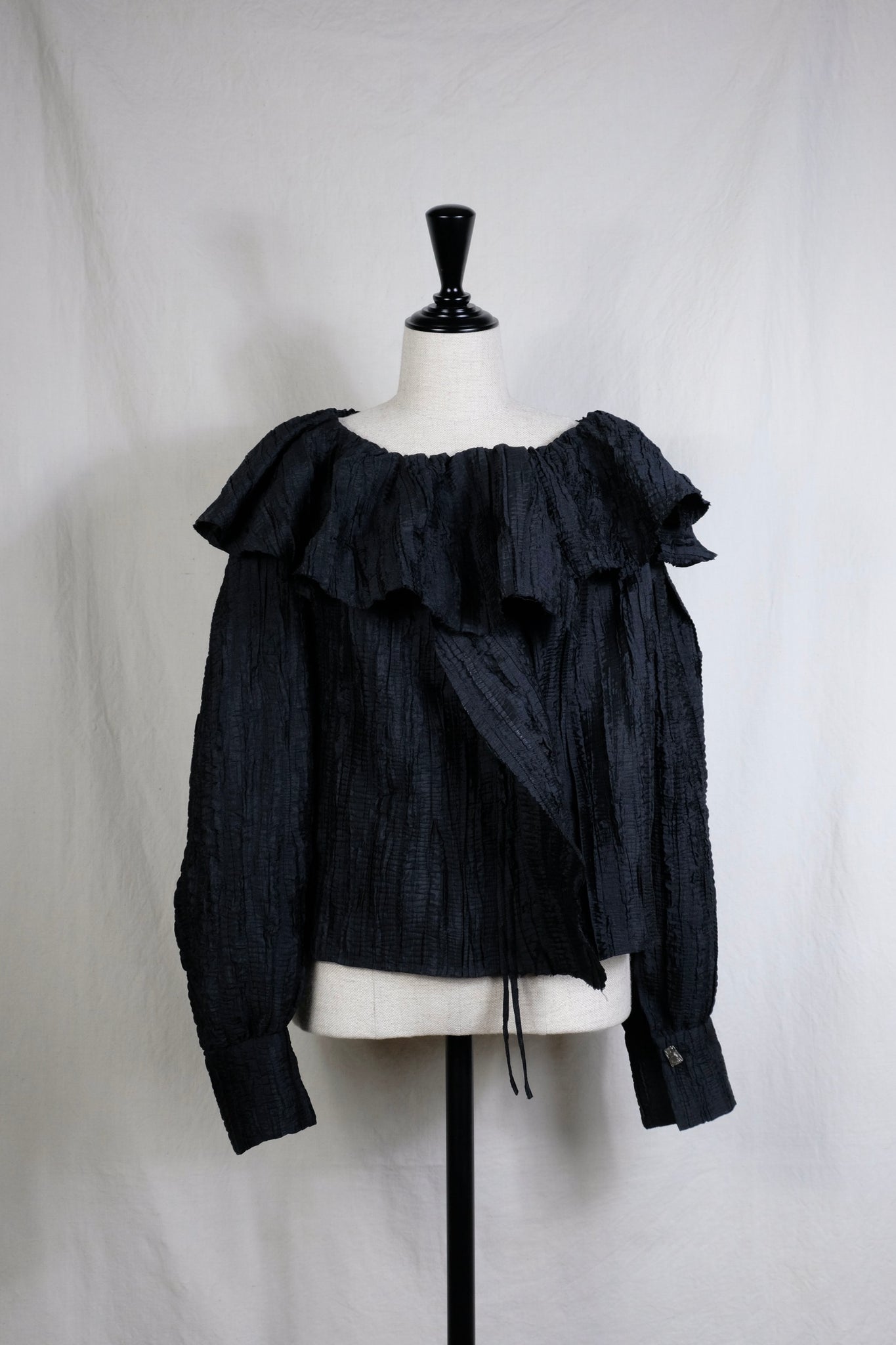 CURRENTAGE"RAFFLE FRILL BLOUSE"