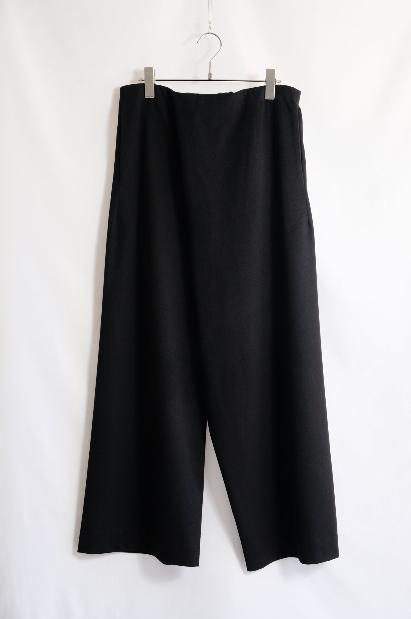 GABRIELA COLL GARMENTS " NO.310 HEAVY WOOL CROSSED TROUSERS L1 (MEN'S)/ BLACK"