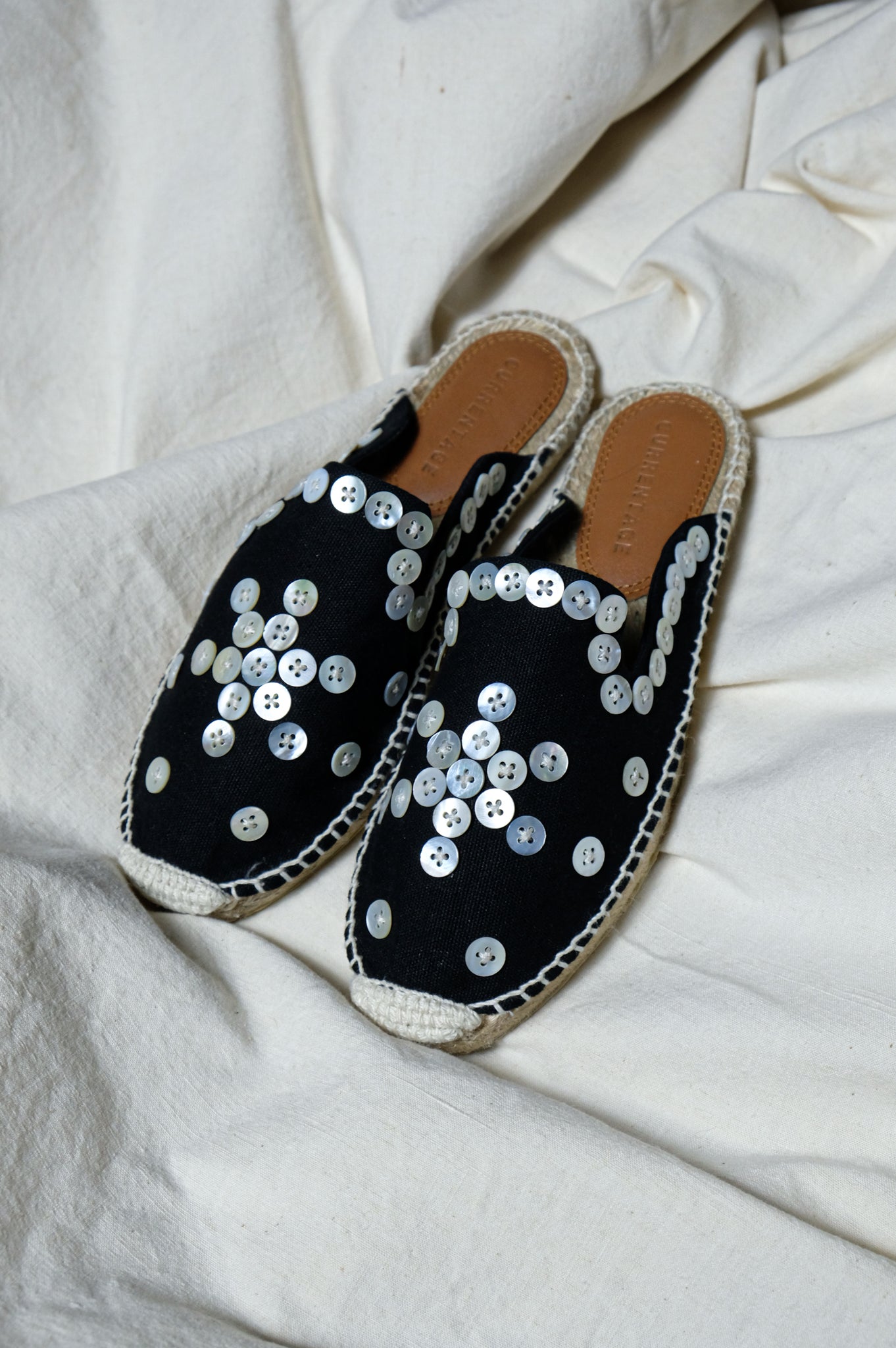 CURRENTAGE"PEARLY KING AND QUEENS ESPADRILLE SLIPPER"