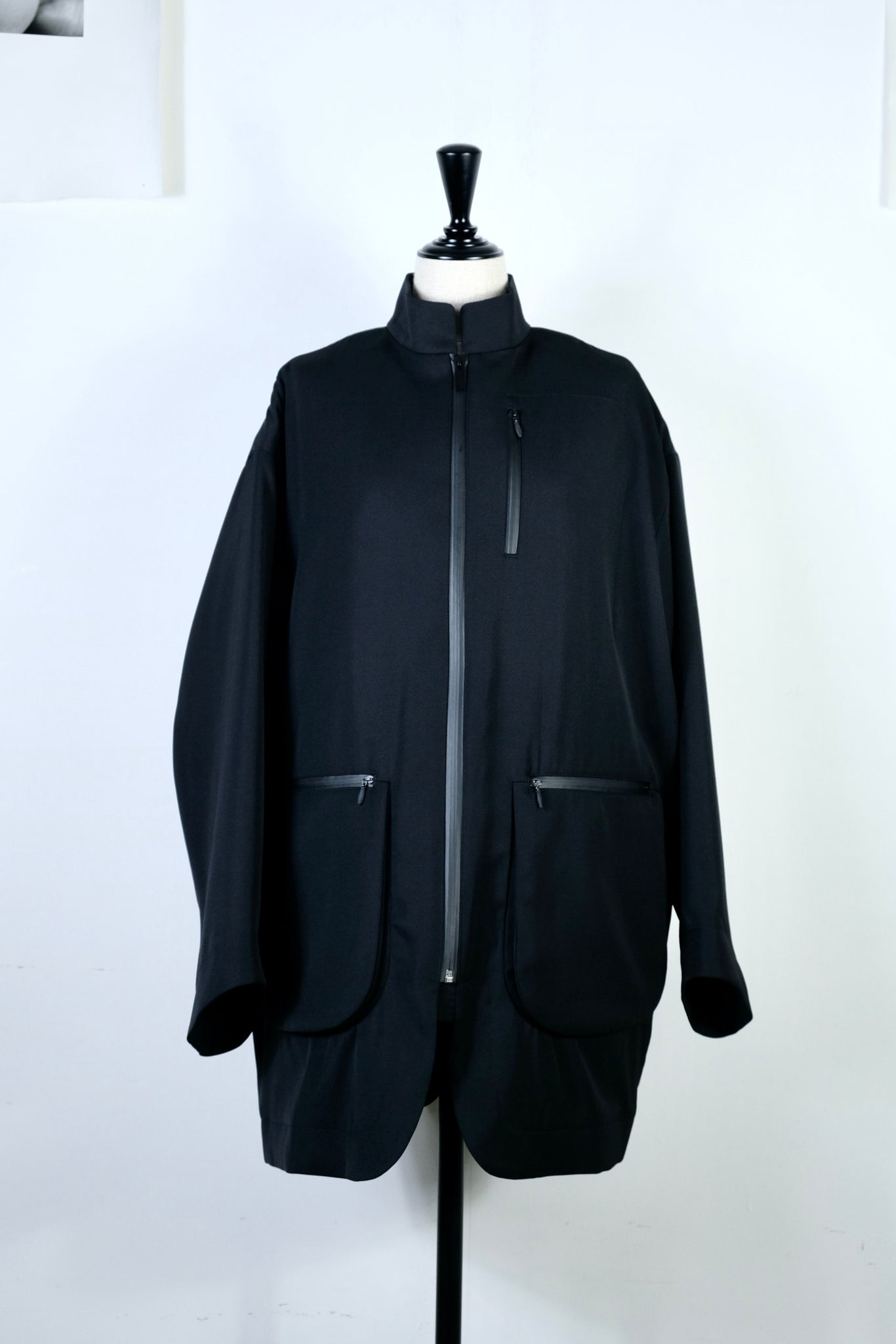 [50%OFF] Mame Kurogouchi "WOOL GABARDINE COAT WITH DETOUCHABLE QUILTED LINER"