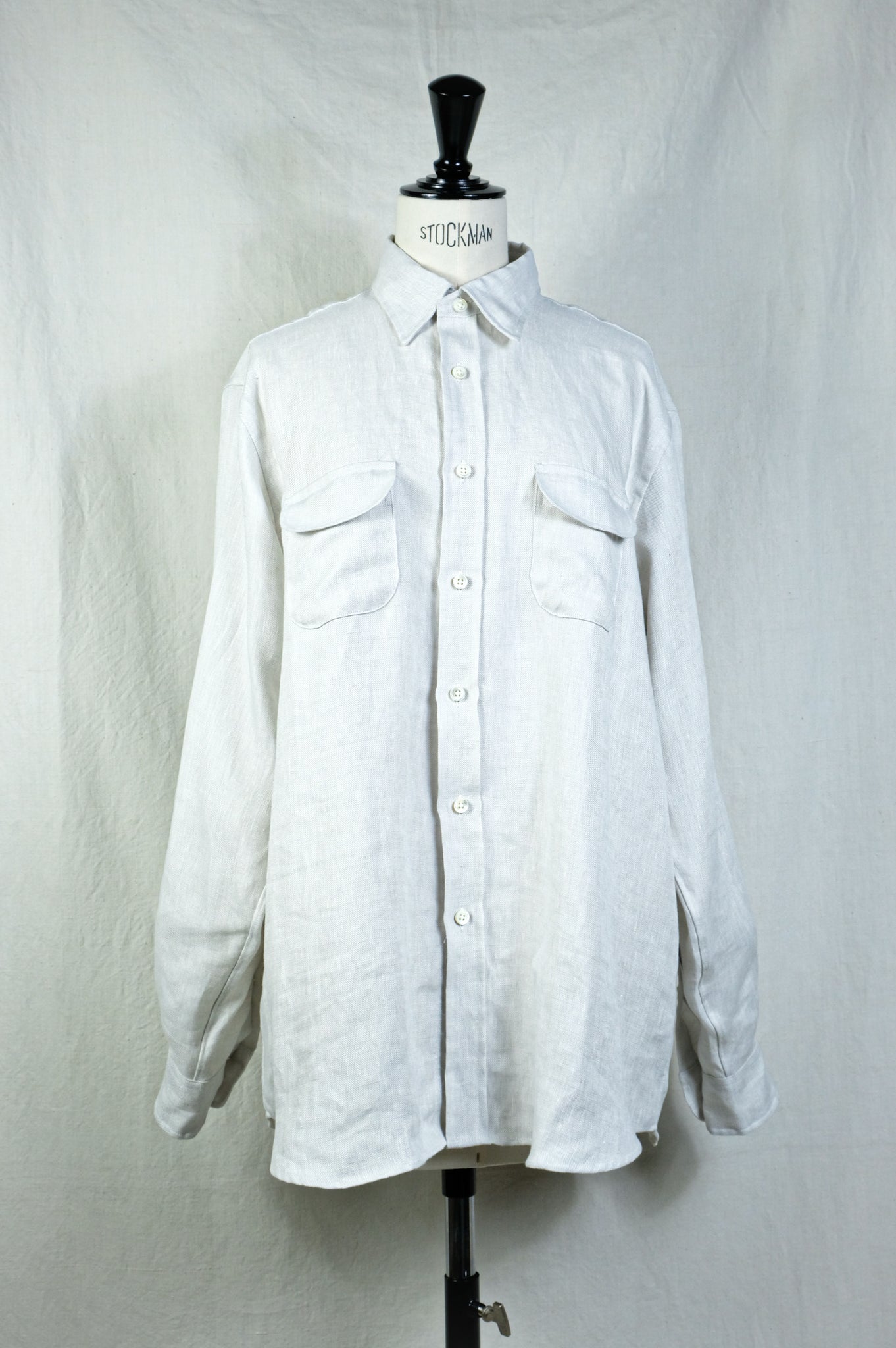 INDIVIDUALIZED SHIRTS "【LOCALERS EXCLUSIVE】HEAVY LINEN OXFORD WORK SHIRT"