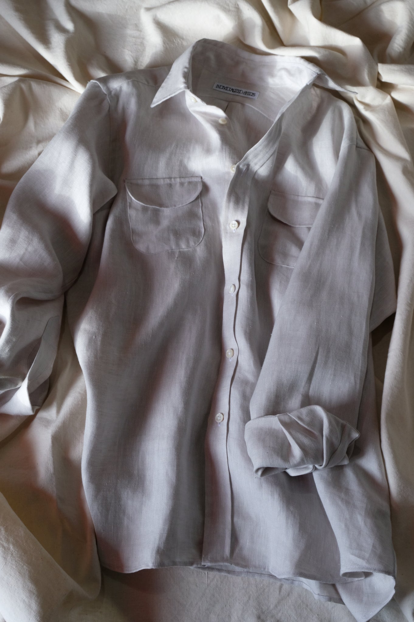 INDIVIDUALIZED SHIRTS "【LOCALERS EXCLUSIVE】HEAVY LINEN OXFORD WORK SHIRT"