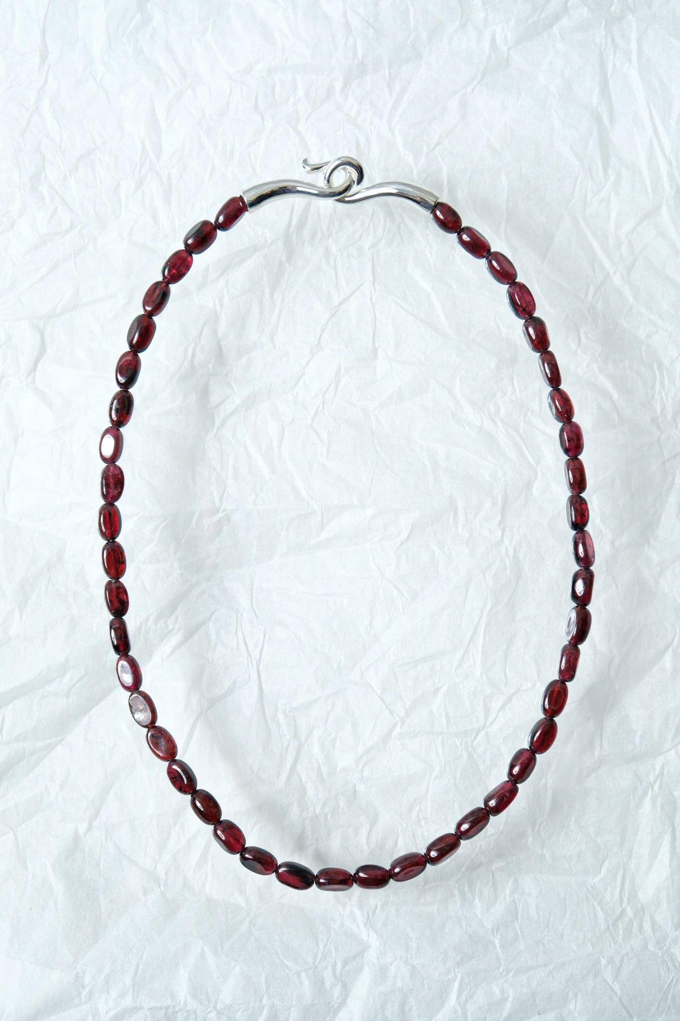 R.ALAGAN "SMALL SHOKA COLLAR / OVAL GARNET(LIMITED ITEM)"