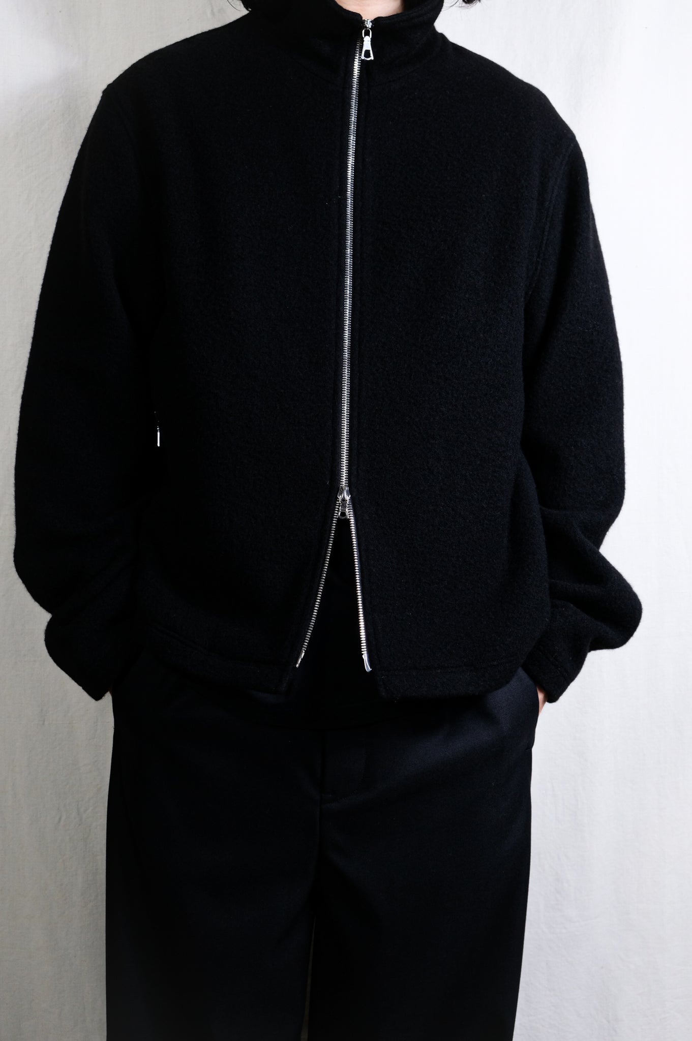 RIER "BLOUSON FLEECE BLACK"