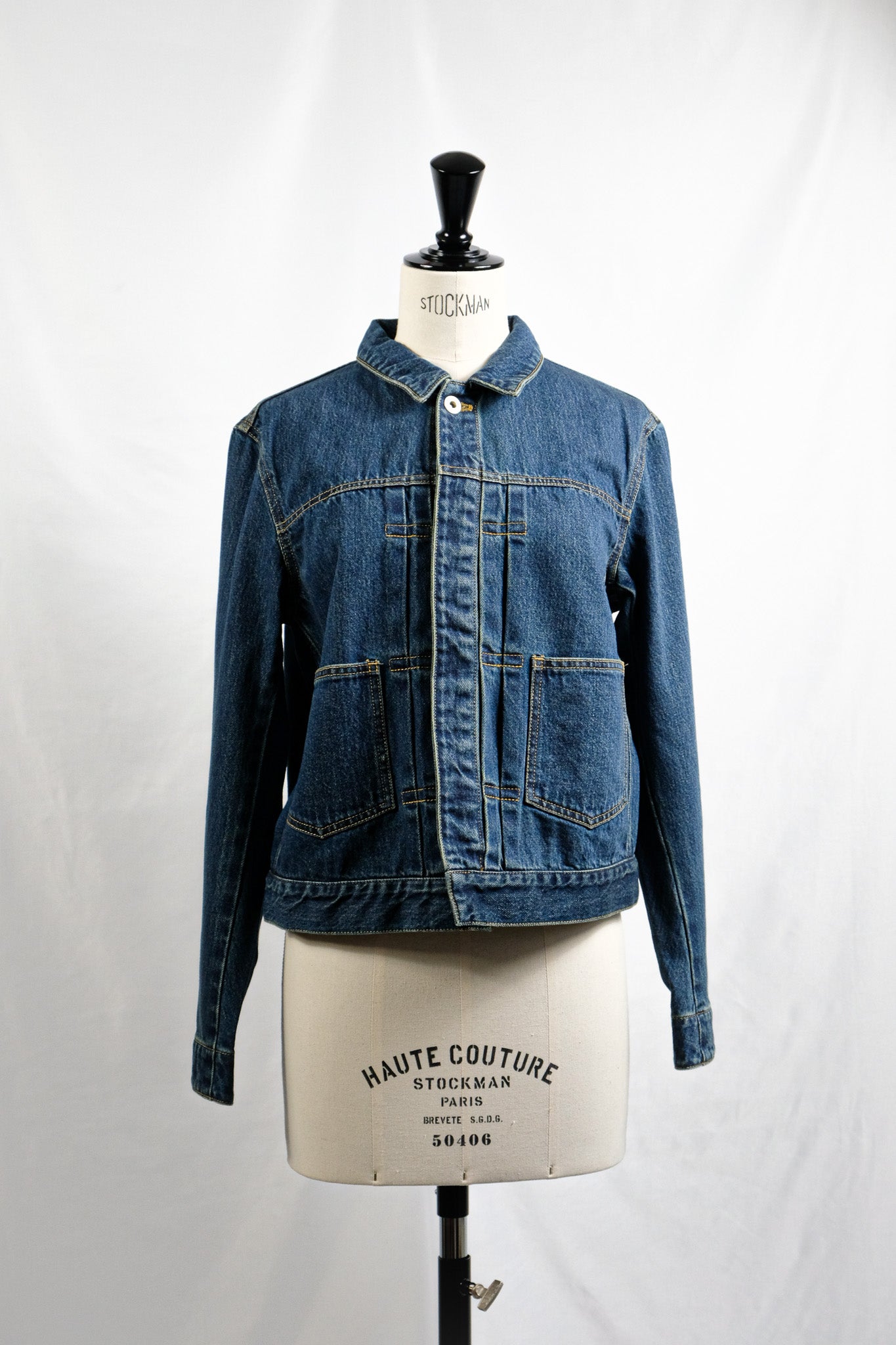 Tu es mon Tresor "THE EMERALD DENIM JACKET / SOLID 1 WASH" 