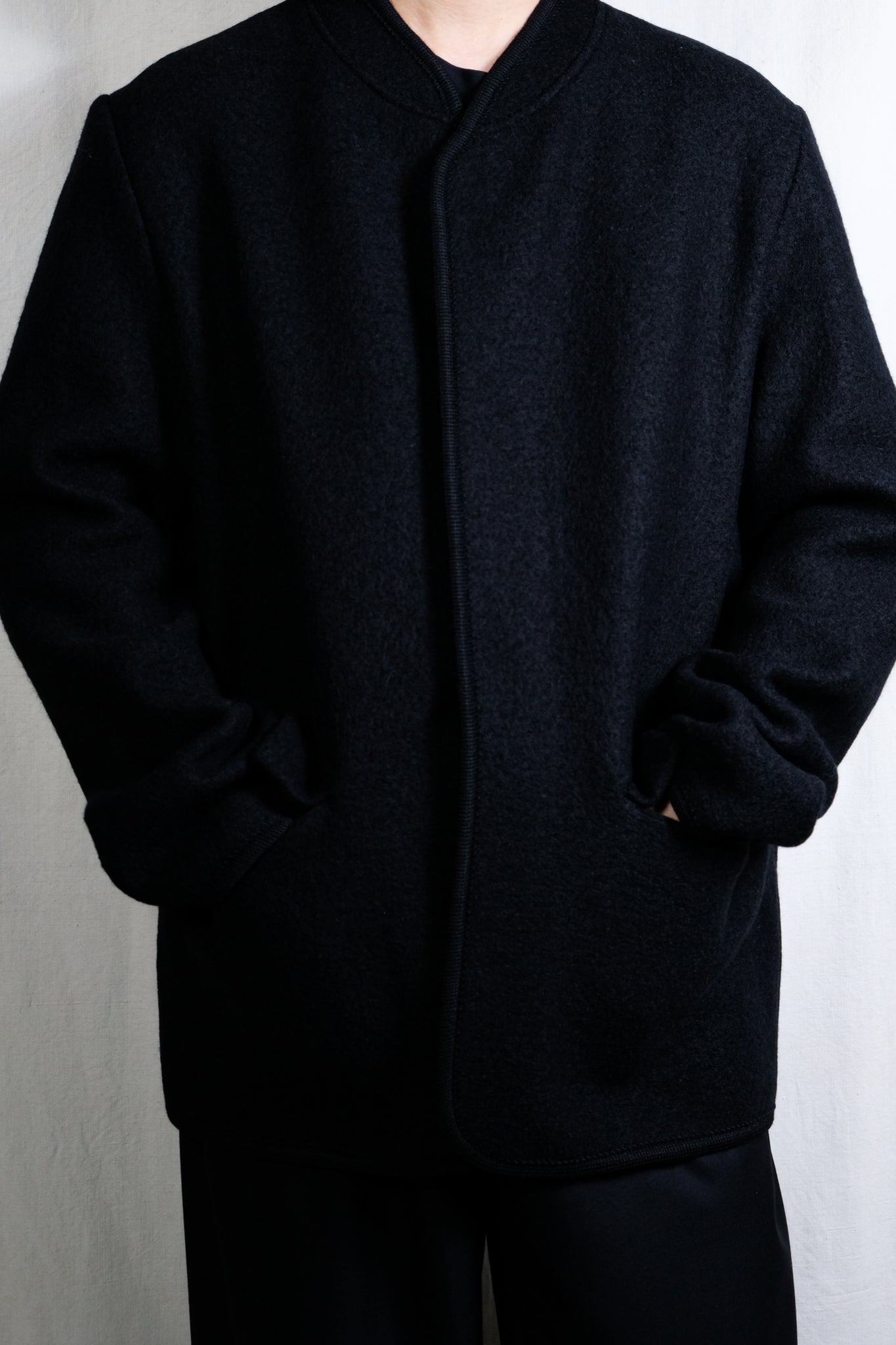 RIER "WALKER JACKET CITY BLACK FELTED"